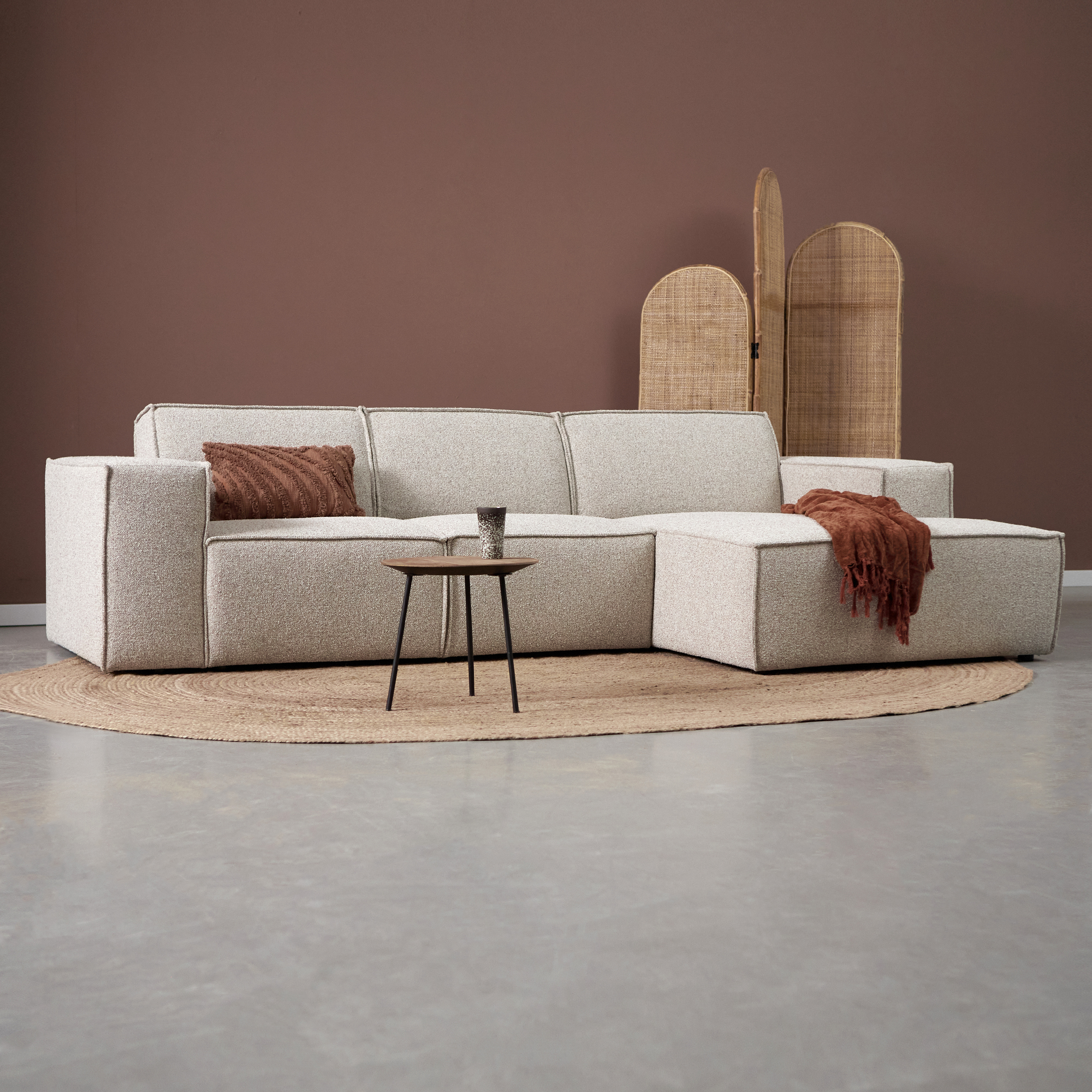 Hoekbank PLAY - Beige - Geweven - Pepp Interiors