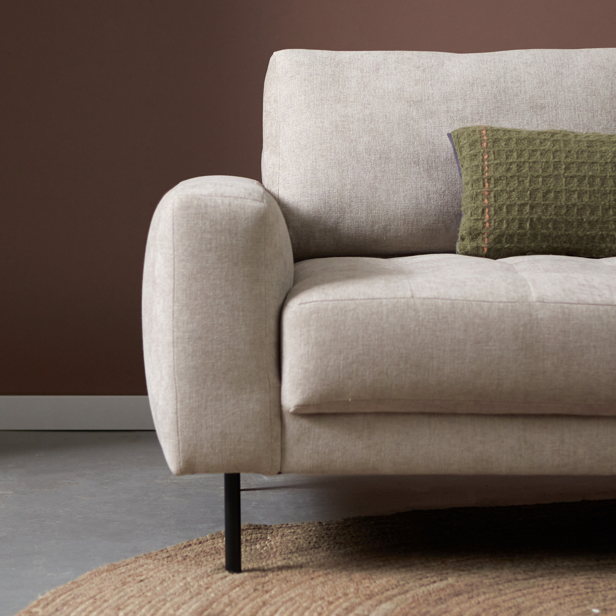 Hoekbank OREO - Beige - Linnen - Pepp Interiors