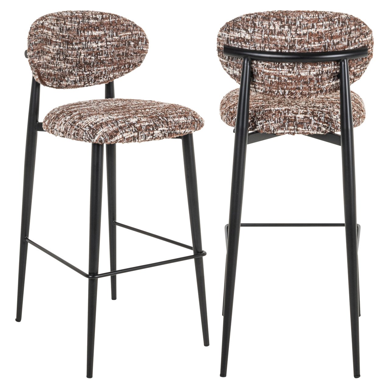 Barkruk Dantes - Zonder armleuning - Hoog - Hazel - Stof - Richmond Interiors