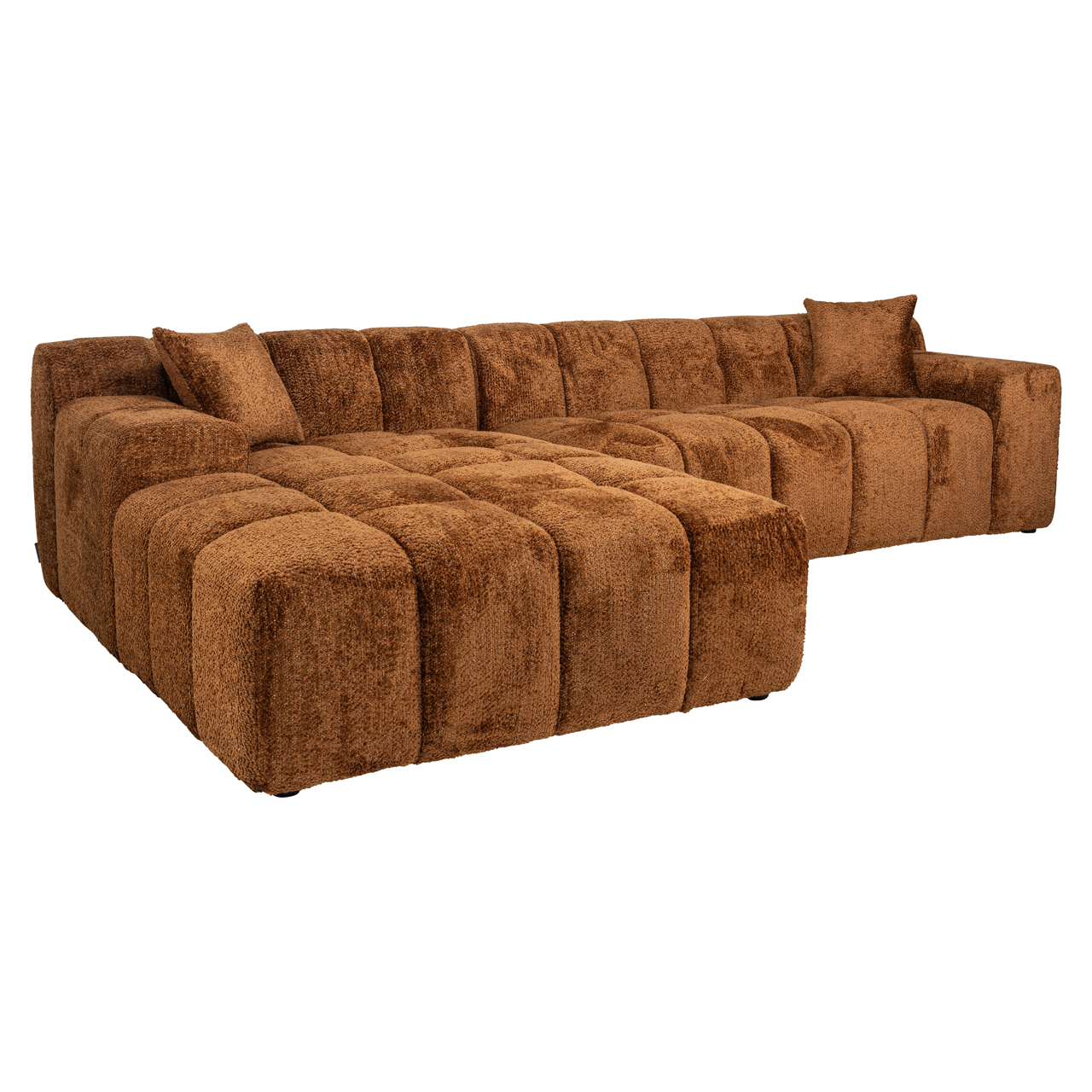 Hoekbank Cube - Cinnamon - Chenille - Richmond Interiors