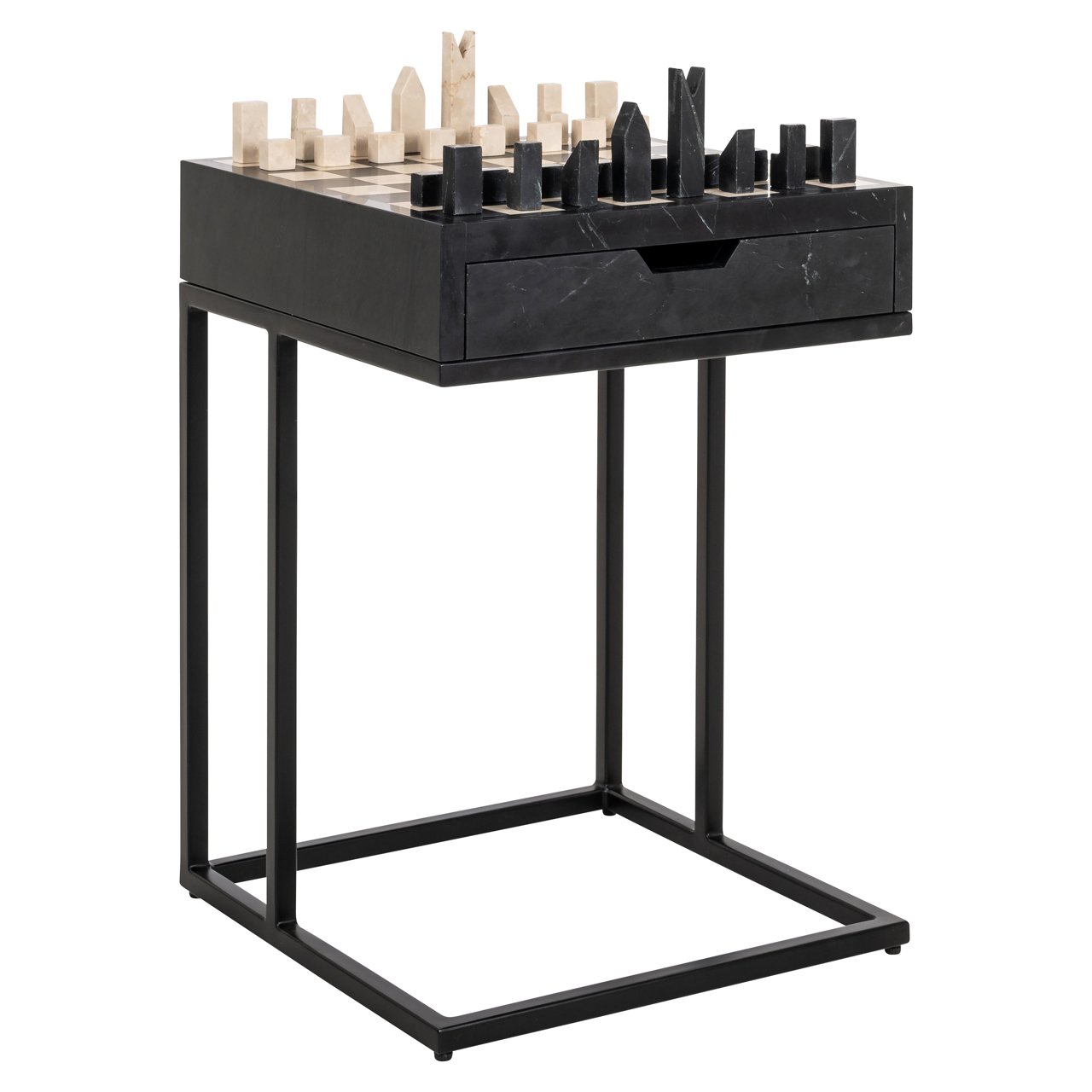 Bijzettafel Davos - Black - - Richmond Interiors