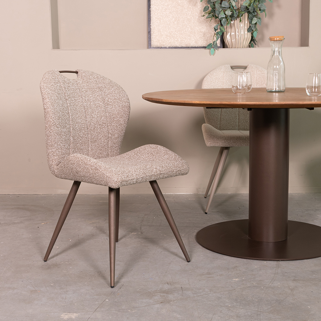 Eetkamerstoel Silly - Mushroom - Royal Boucle - LABEL51