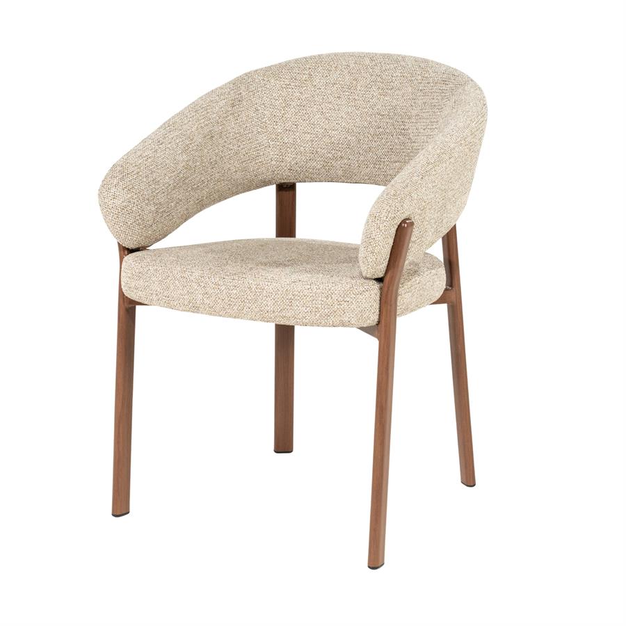 Eetkamerstoel Sedia - Bruin - Geweven - By Boo