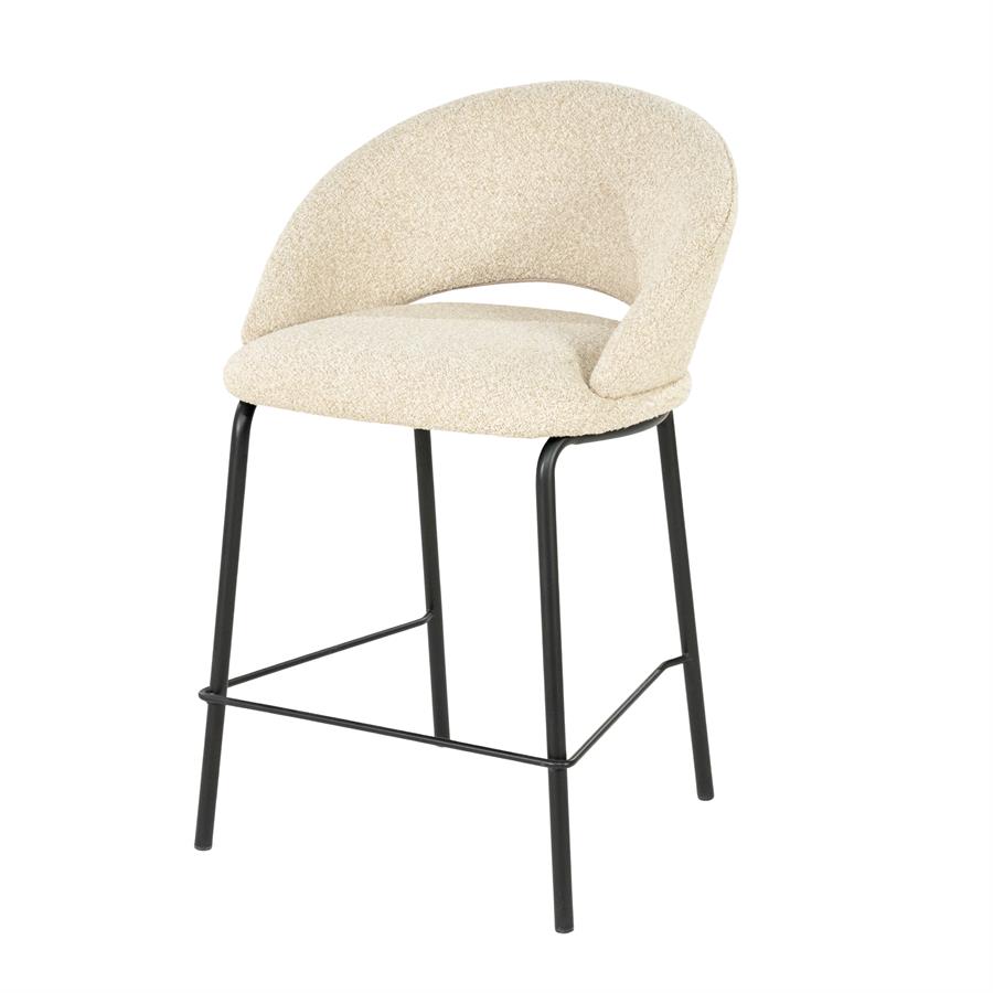 Barkruk Nido - Zonder armleuning - 57x54x92 cm - Beige - Geweven - By Boo