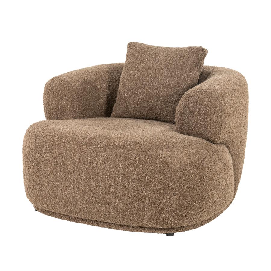 Fauteuil Bruno - Zonder armleuning - Boucle - Japandi - Eleonora