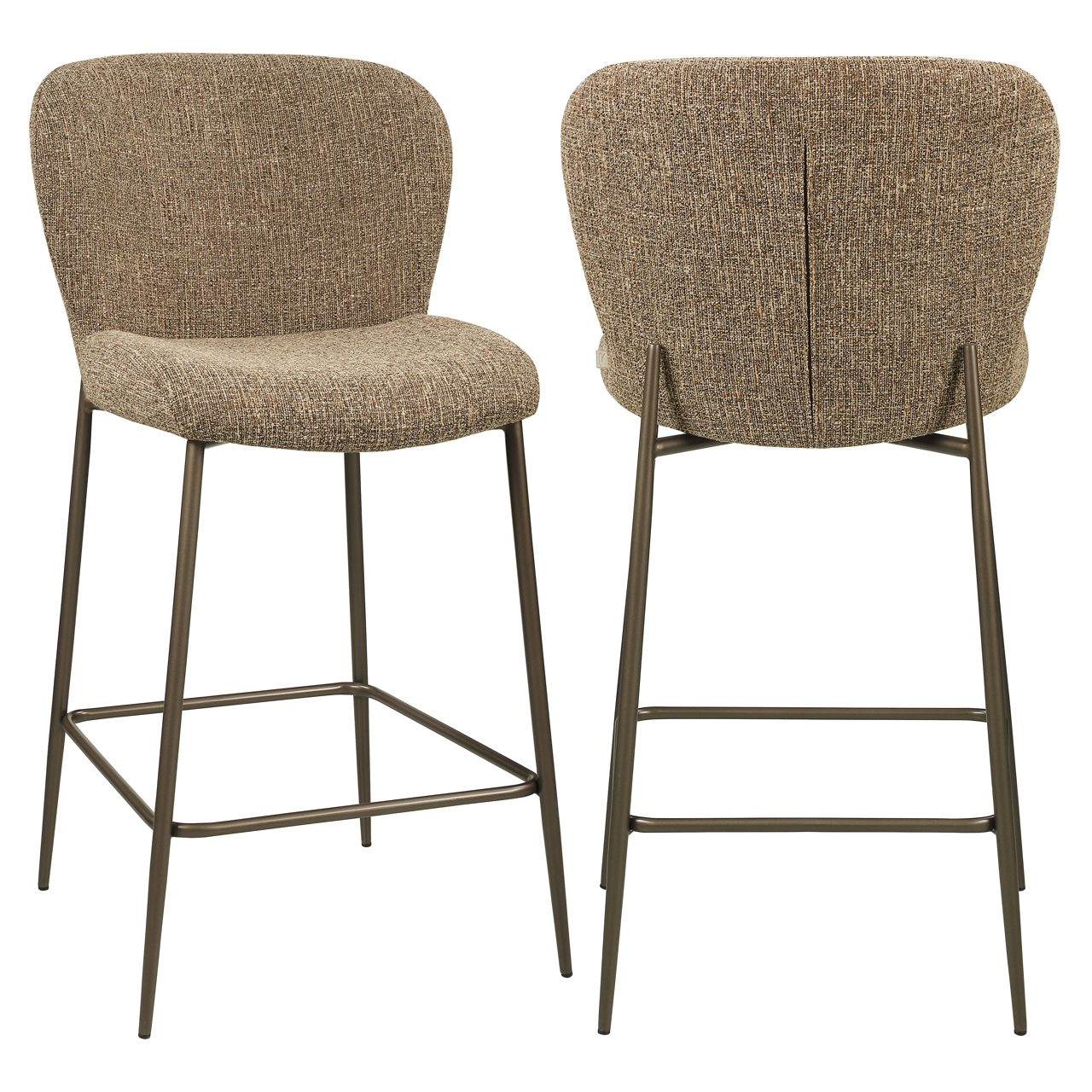Barkruk Odarby - Zonder armleuning - Brown - Stof - Richmond Interiors