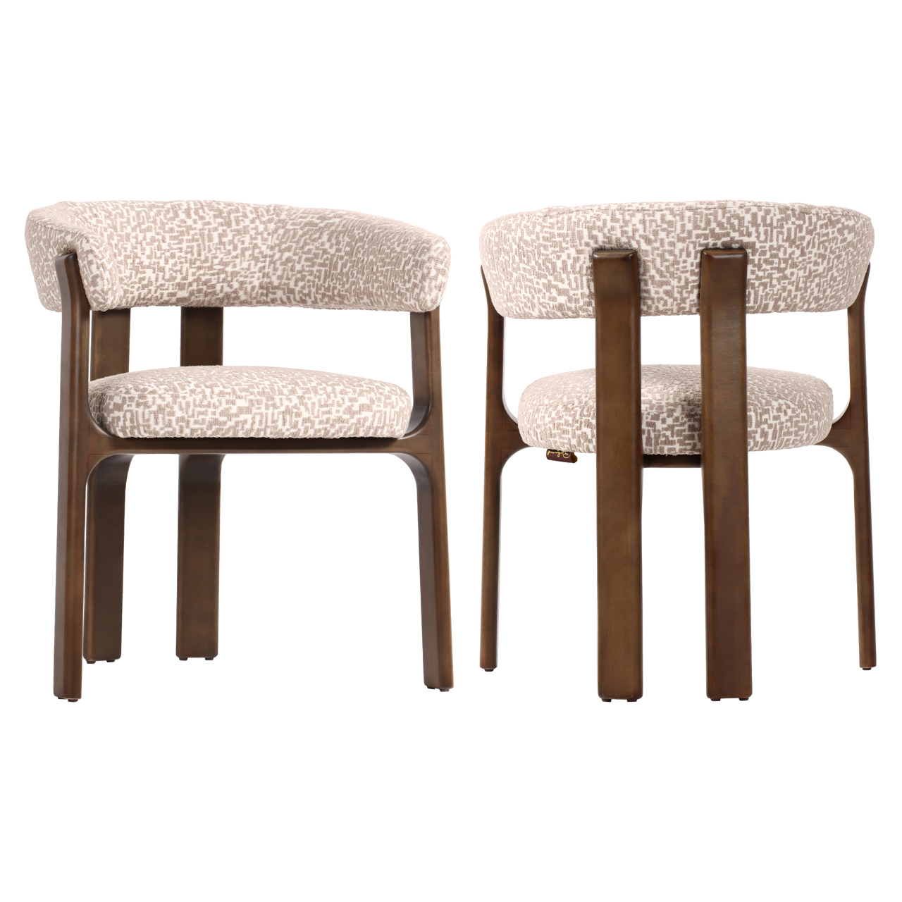Eetkamerstoel Contigo - Zonder armleuning - Natural - Geweven - Japandi - Richmond Interiors
