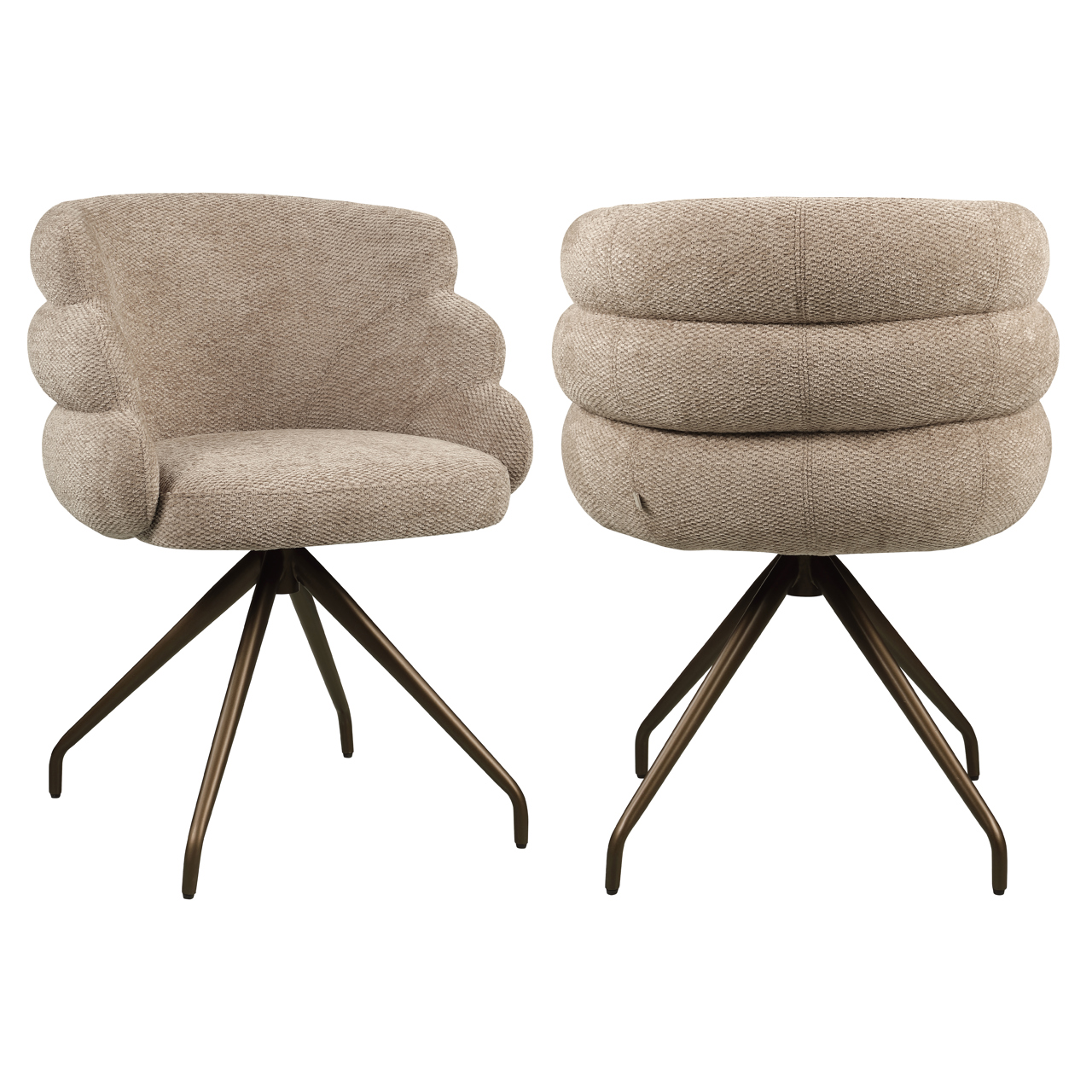 Eetkamerstoel Kayla - Mocca - - Richmond Interiors