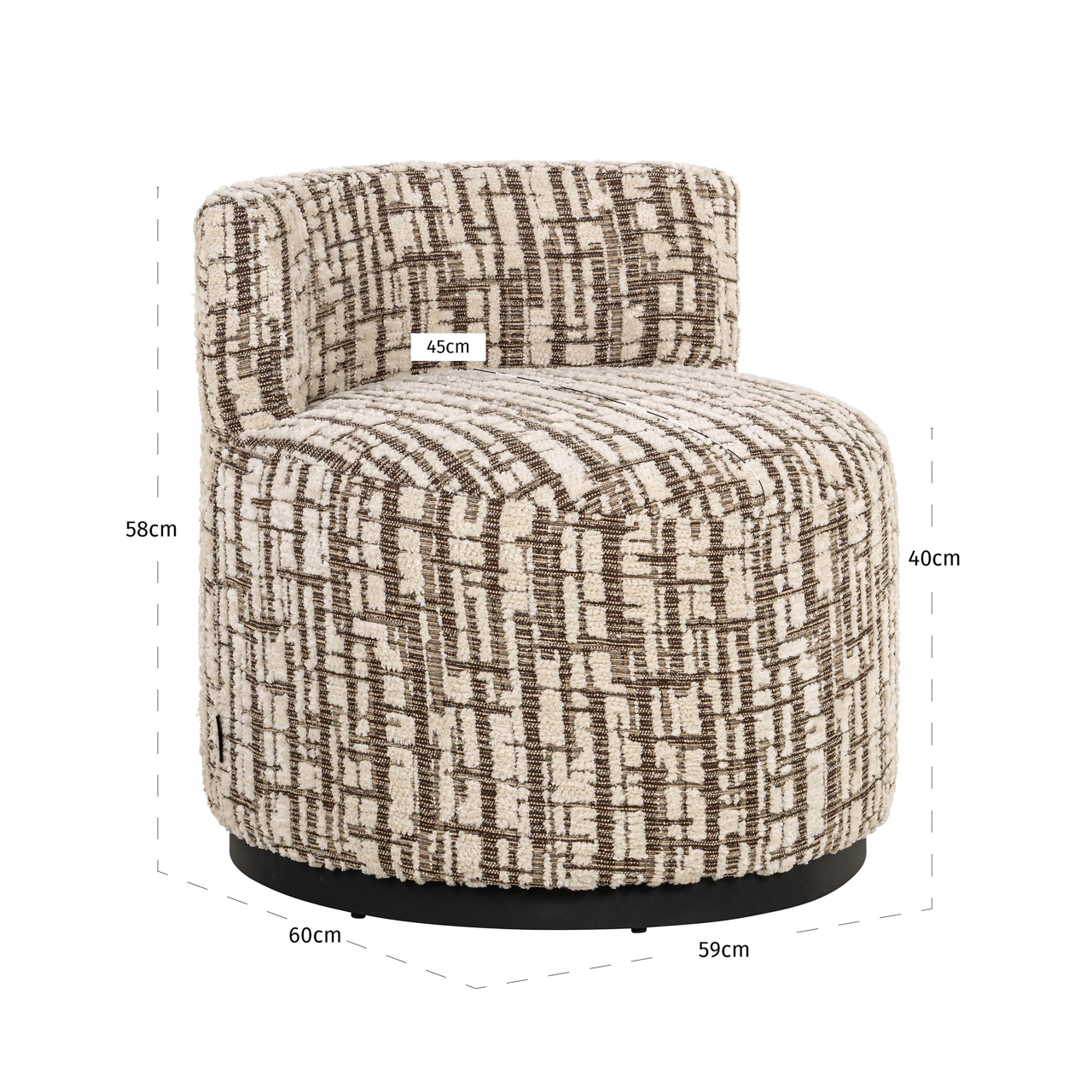 Fauteuil Franny - Brown - - Richmond Interiors