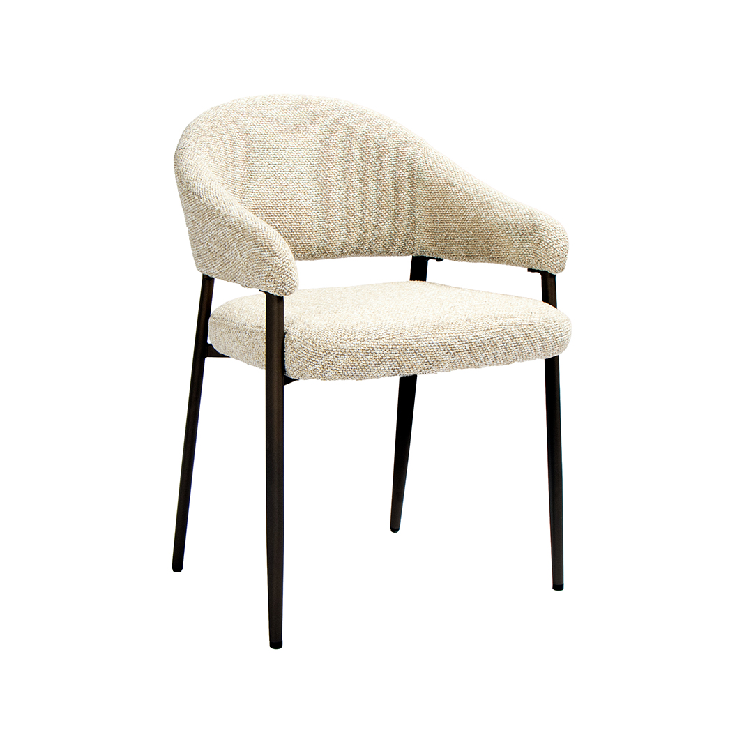 Eetkamerstoel Sora - Naturel - Royal Boucle - LABEL51