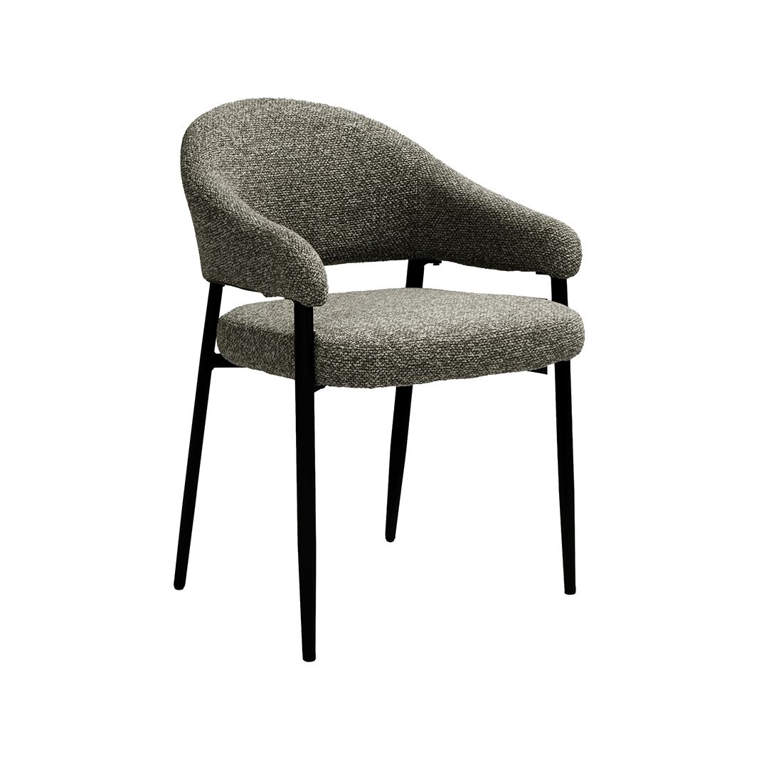 Eetkamerstoel Sora - Mushroom - Royal Boucle - LABEL51