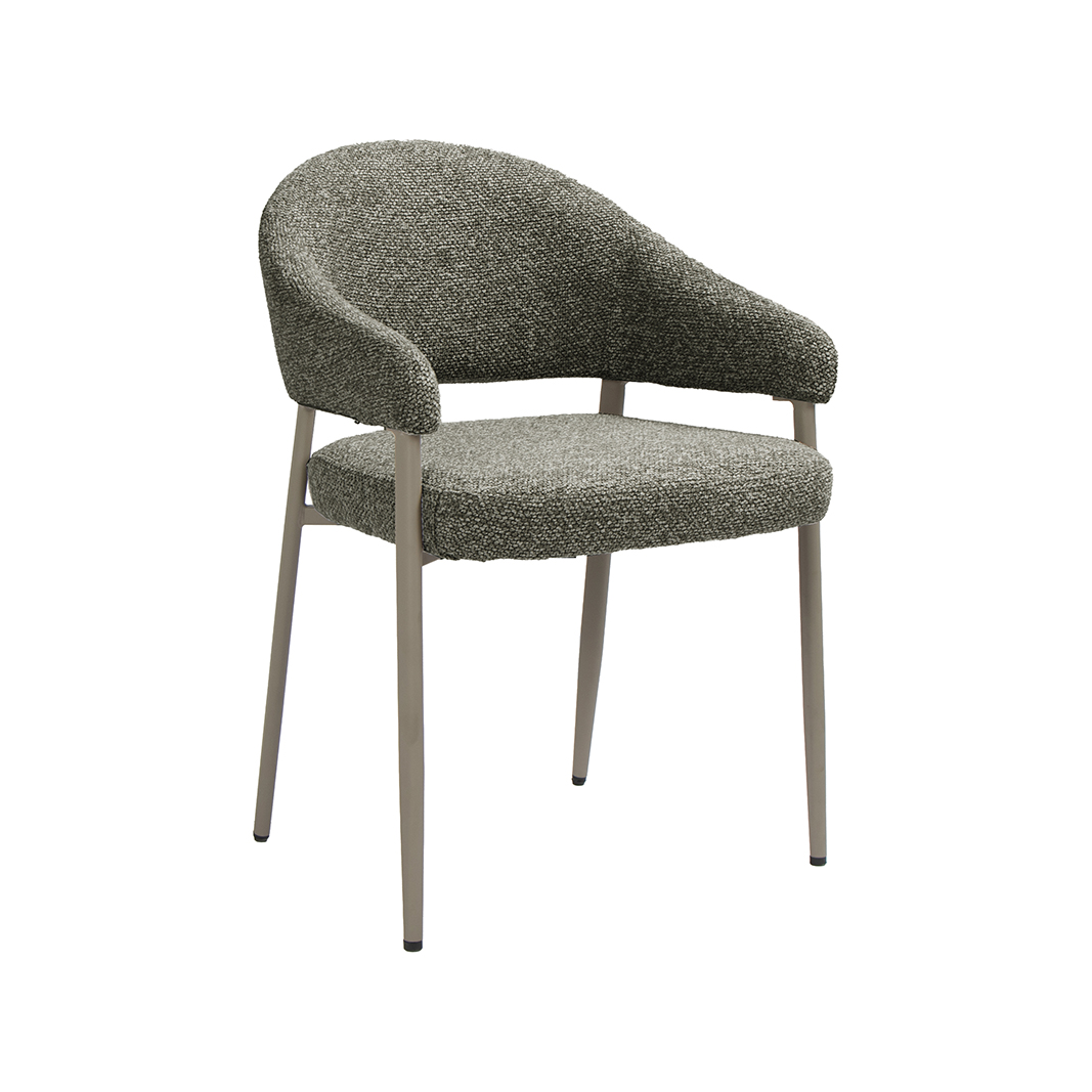 Eetkamerstoel Sora - Mushroom - Royal Boucle - LABEL51