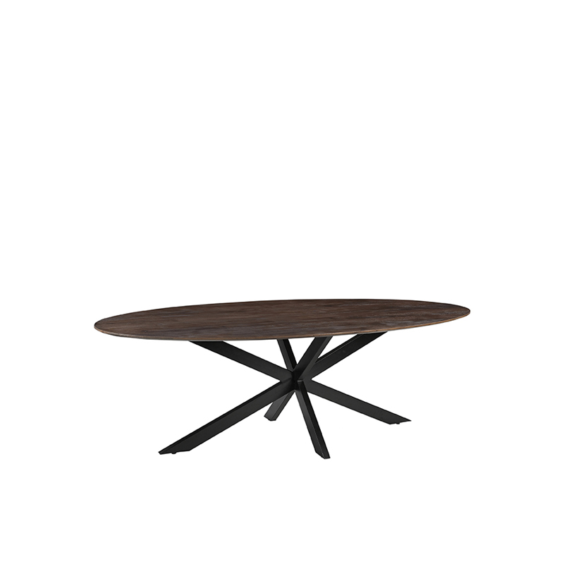 Eetkamertafel James - Espresso - Mangohout - LABEL51