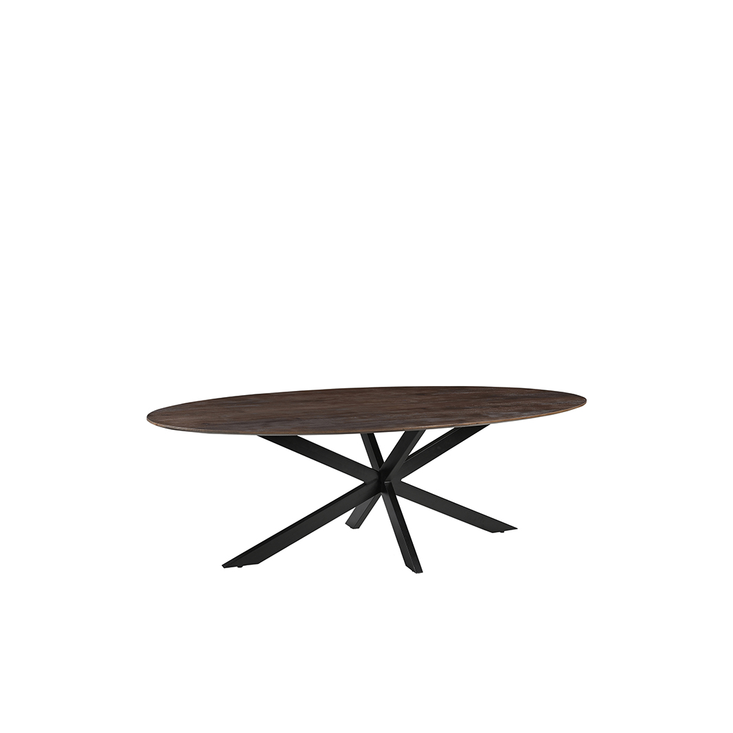 Eetkamertafel James - Espresso - Mangohout - LABEL51