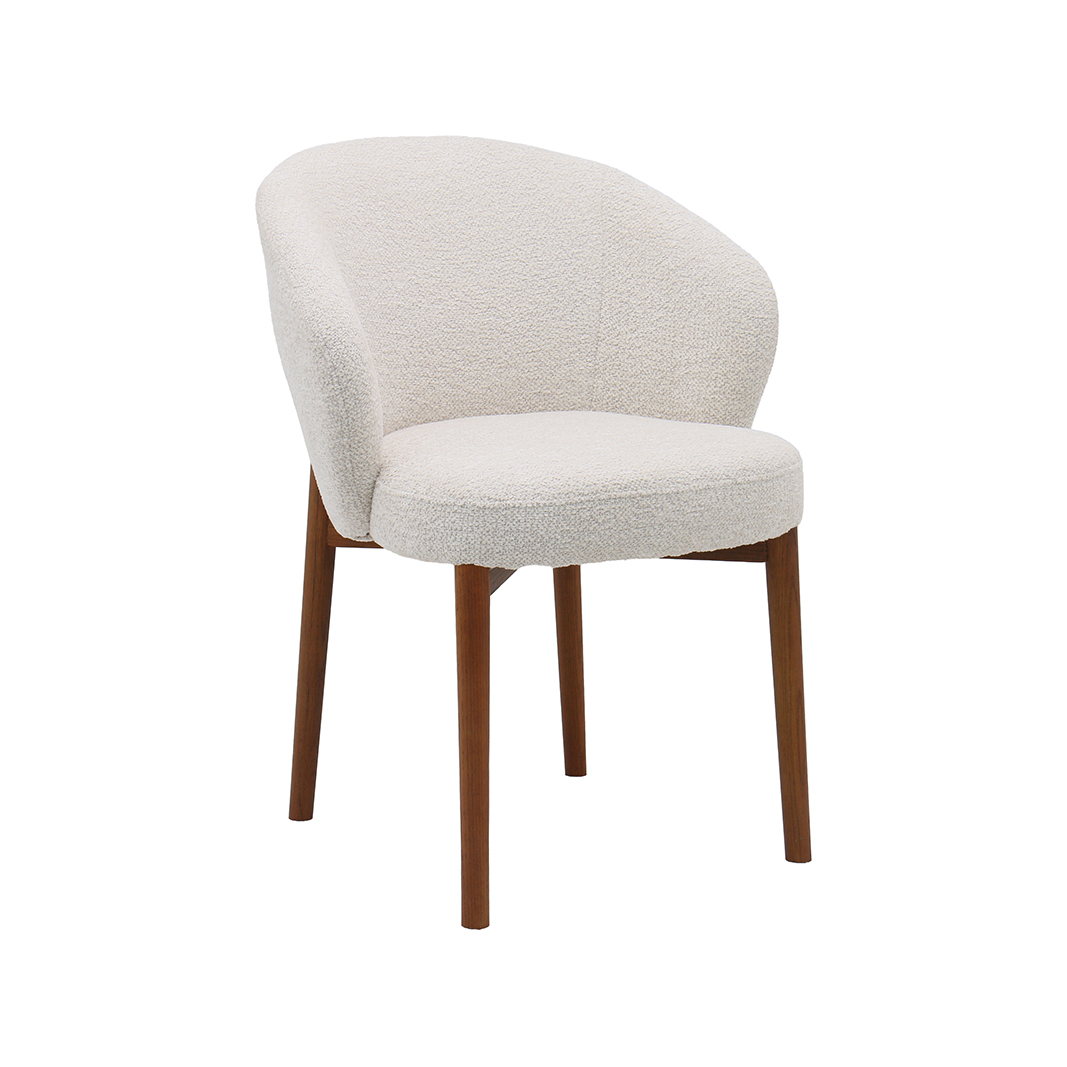 Eetkamerstoel Sakiko - Champagne - Geweven - LABEL51