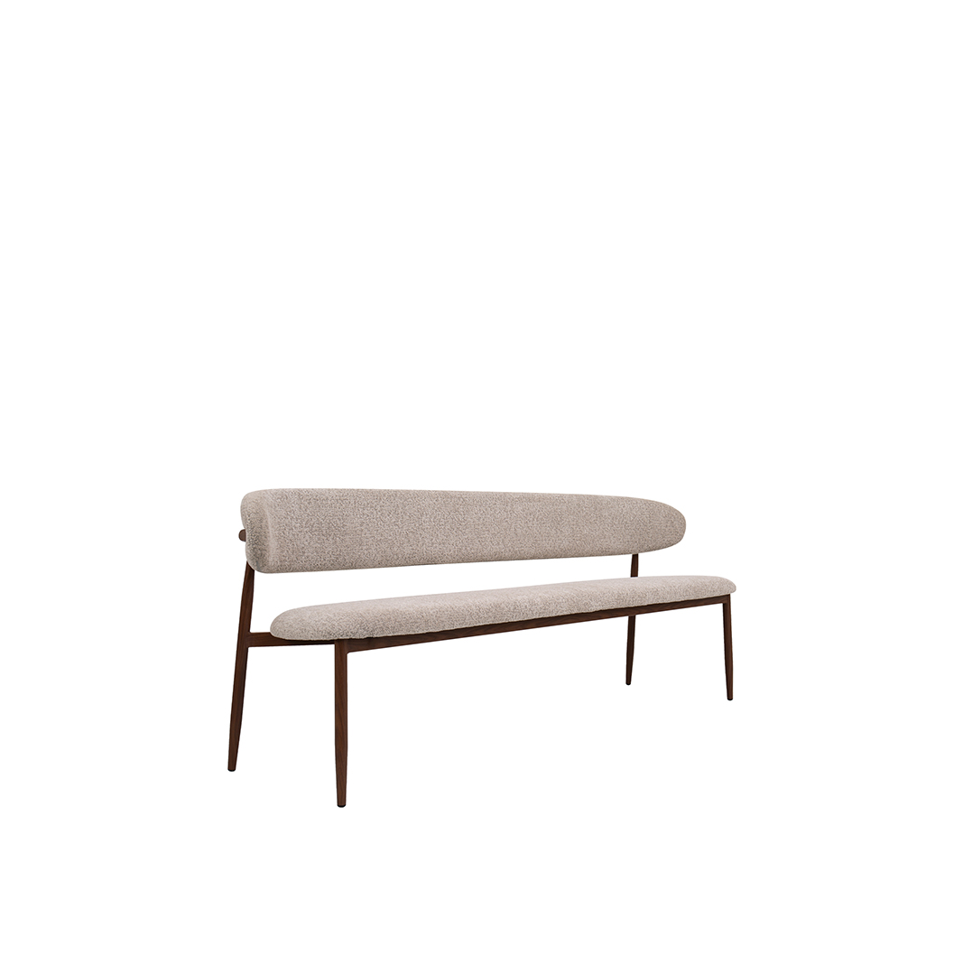 Eetkamerbank Hikari - Beige - Geweven - DOK 2 Exclusive