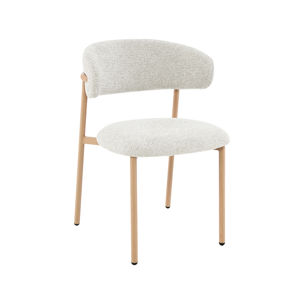 Eetkamerstoel Kaito - Naturel - Geweven - LABEL51