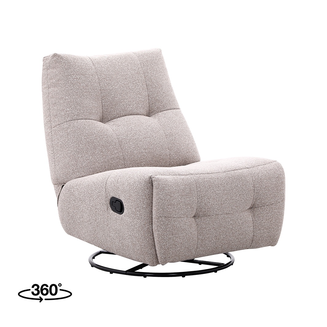 Fauteuil Reset Spot - Relaxfauteuil - Beige - Majestic Weave - LABEL51