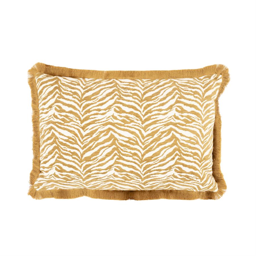 Sierkussen Tigra - Geel - 100% polyester - By Boo