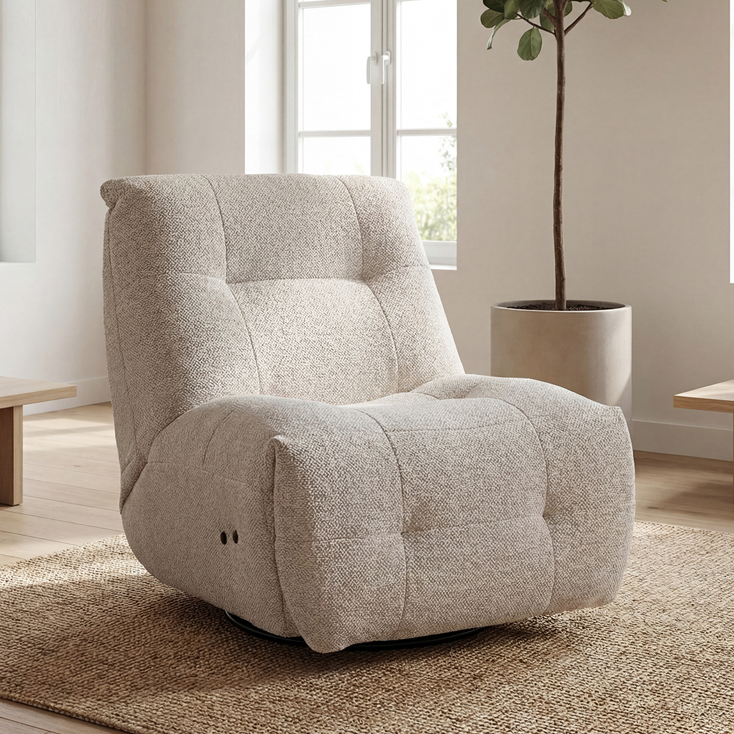 Fauteuil Maeve - Beige - Boucle - DOK 2 Exclusive