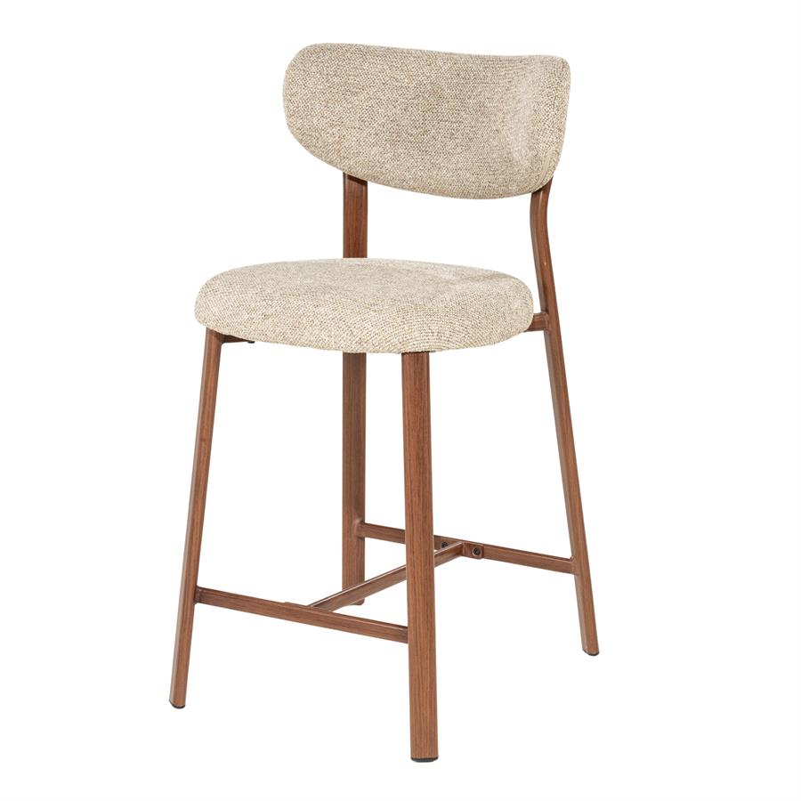 Barkruk Sedia - Zonder armleuning - 54x50x96 cm - Bruin - Geweven - Japandi - By Boo