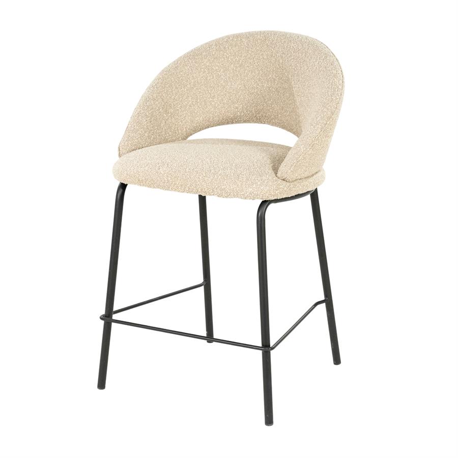 Barkruk Nido - Zonder armleuning - 57x54x92 cm - Taupe - - By Boo