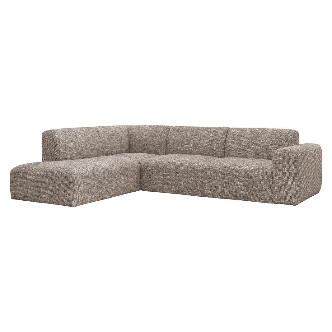 Hoekbank Verona - Taupe - Geweven - LABEL51