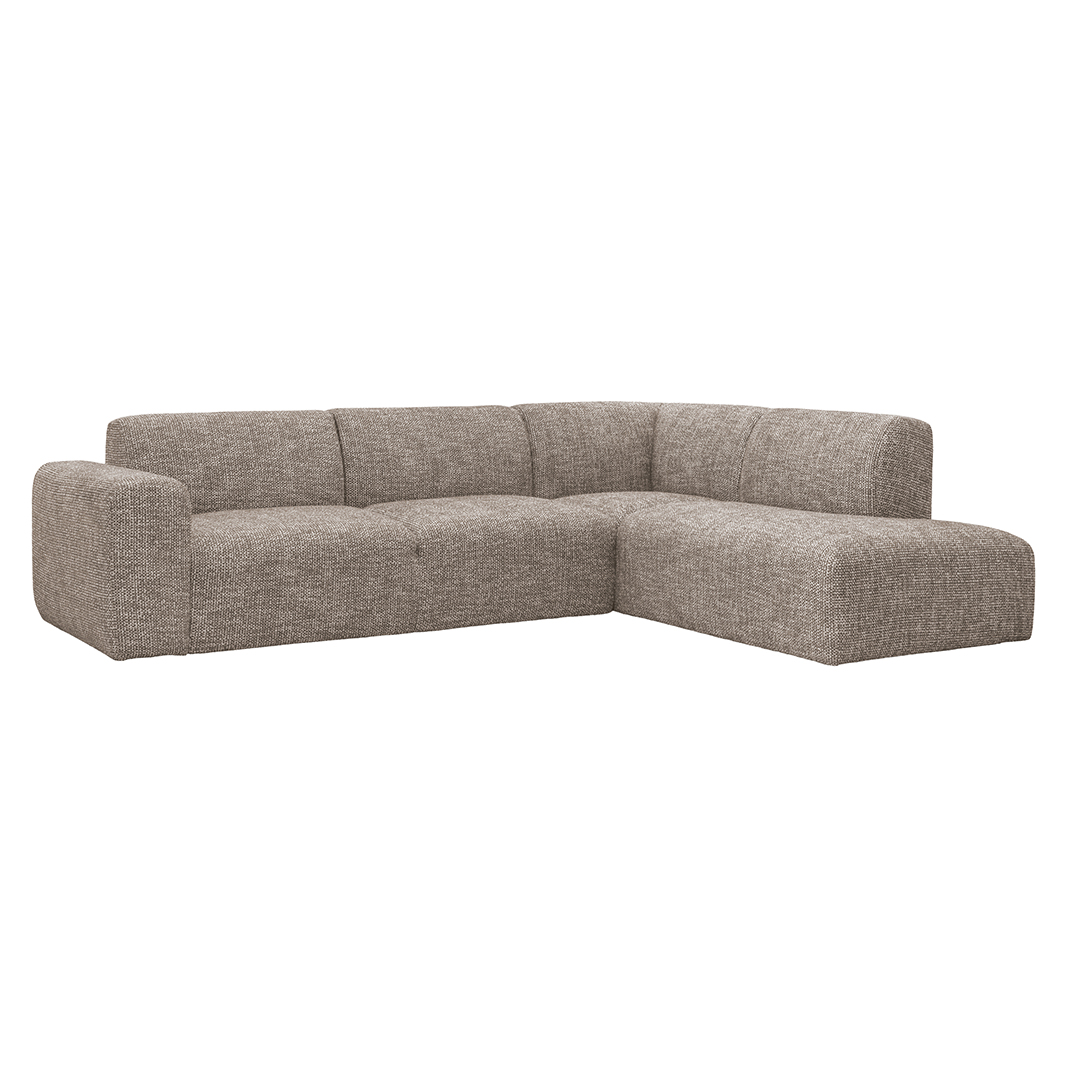 Hoekbank Verona - Taupe - Geweven - LABEL51