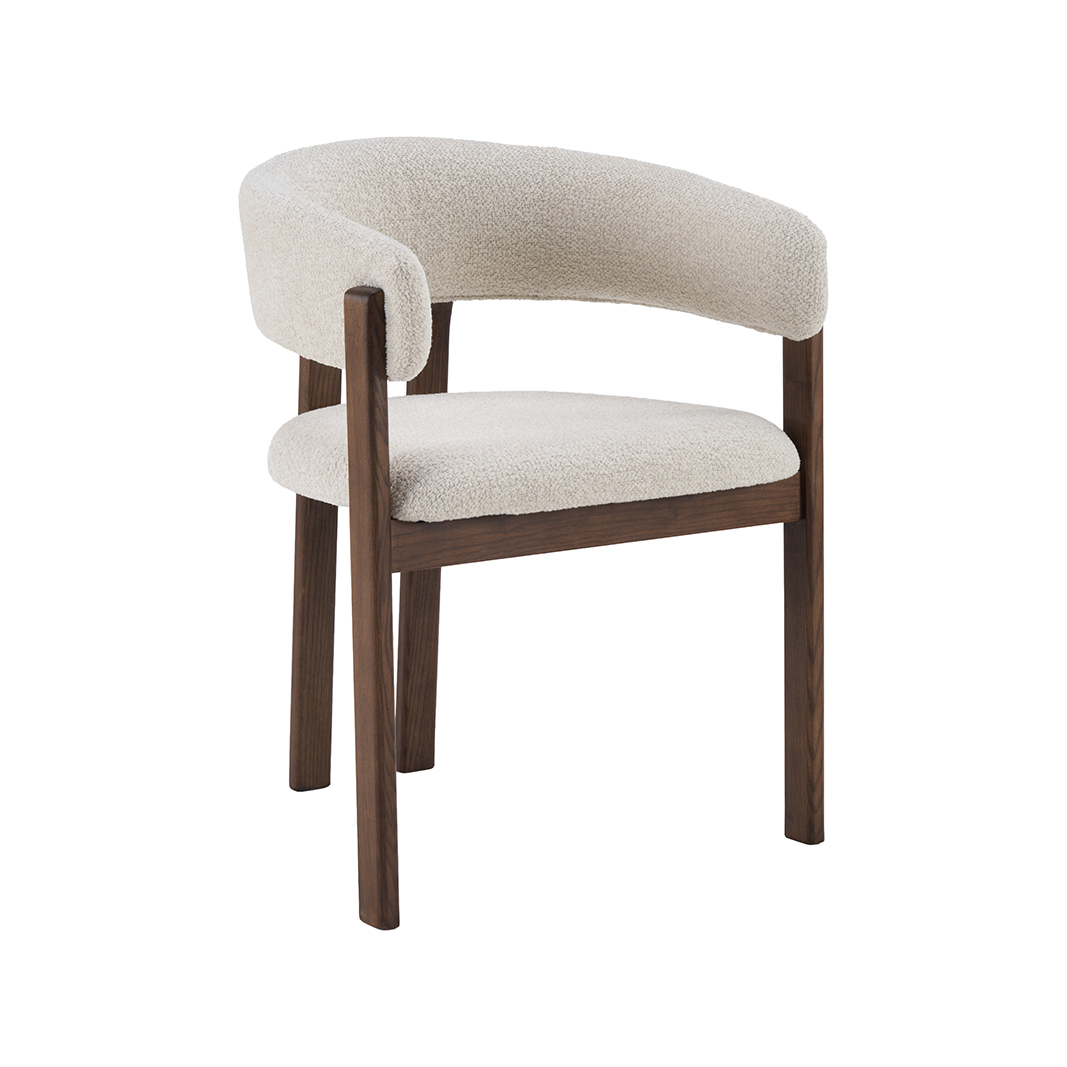 Eetkamerstoel Osaka - Zonder armleuning - Naturel Beige - Geweven - Japandi - LABEL51