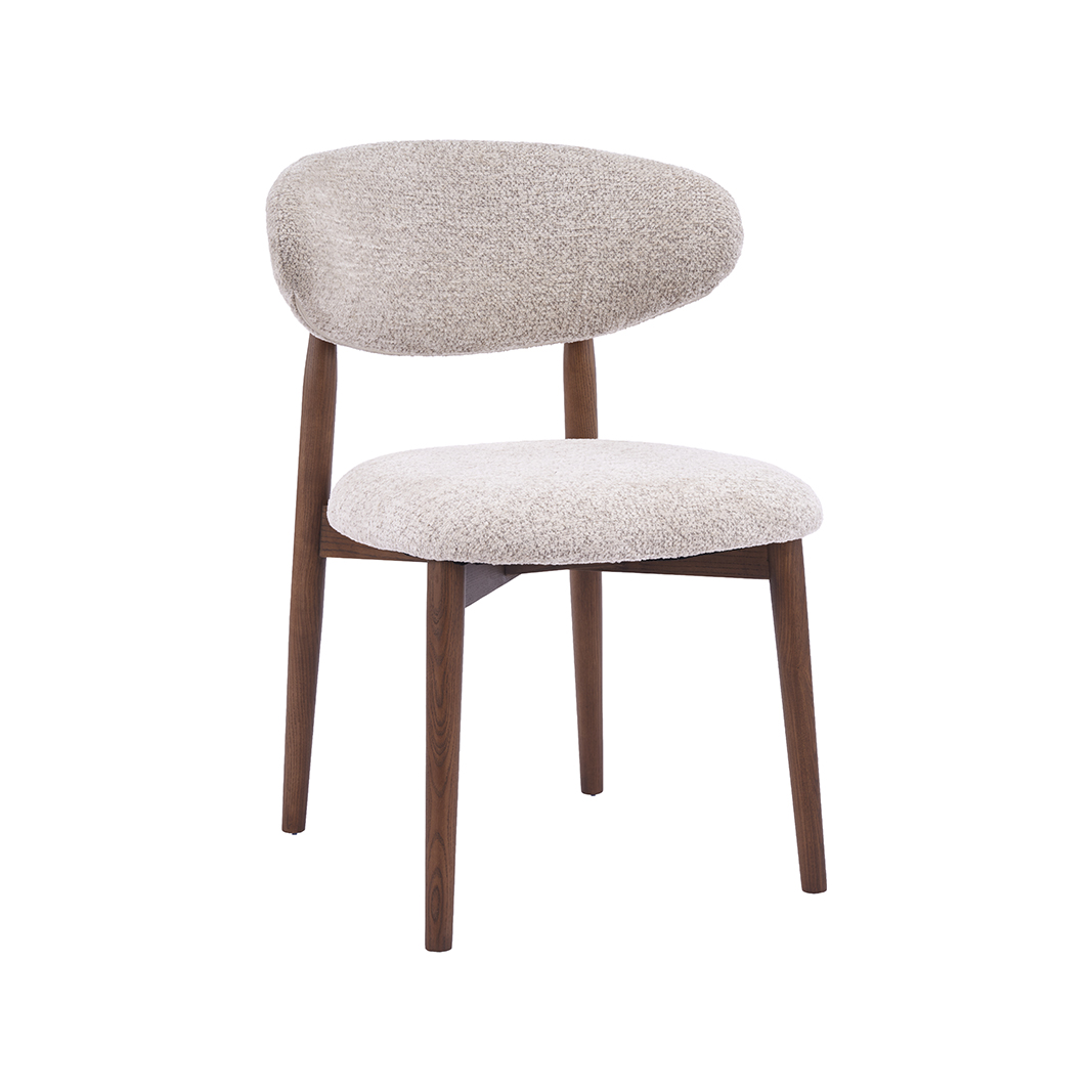 Eetkamerstoel Kyoto - Beige - Geweven - LABEL51