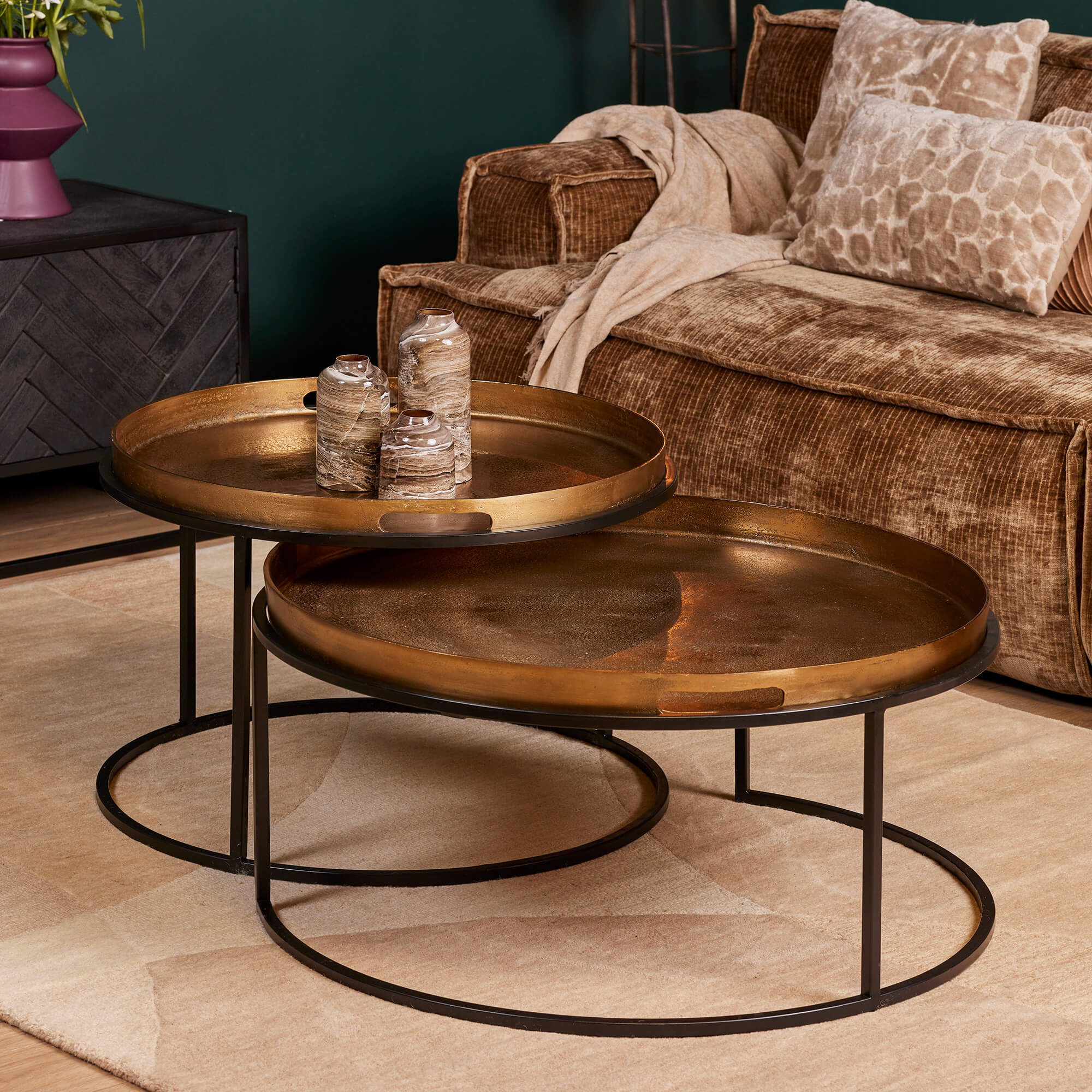 Salontafel Puck - Goud - - Starfurn