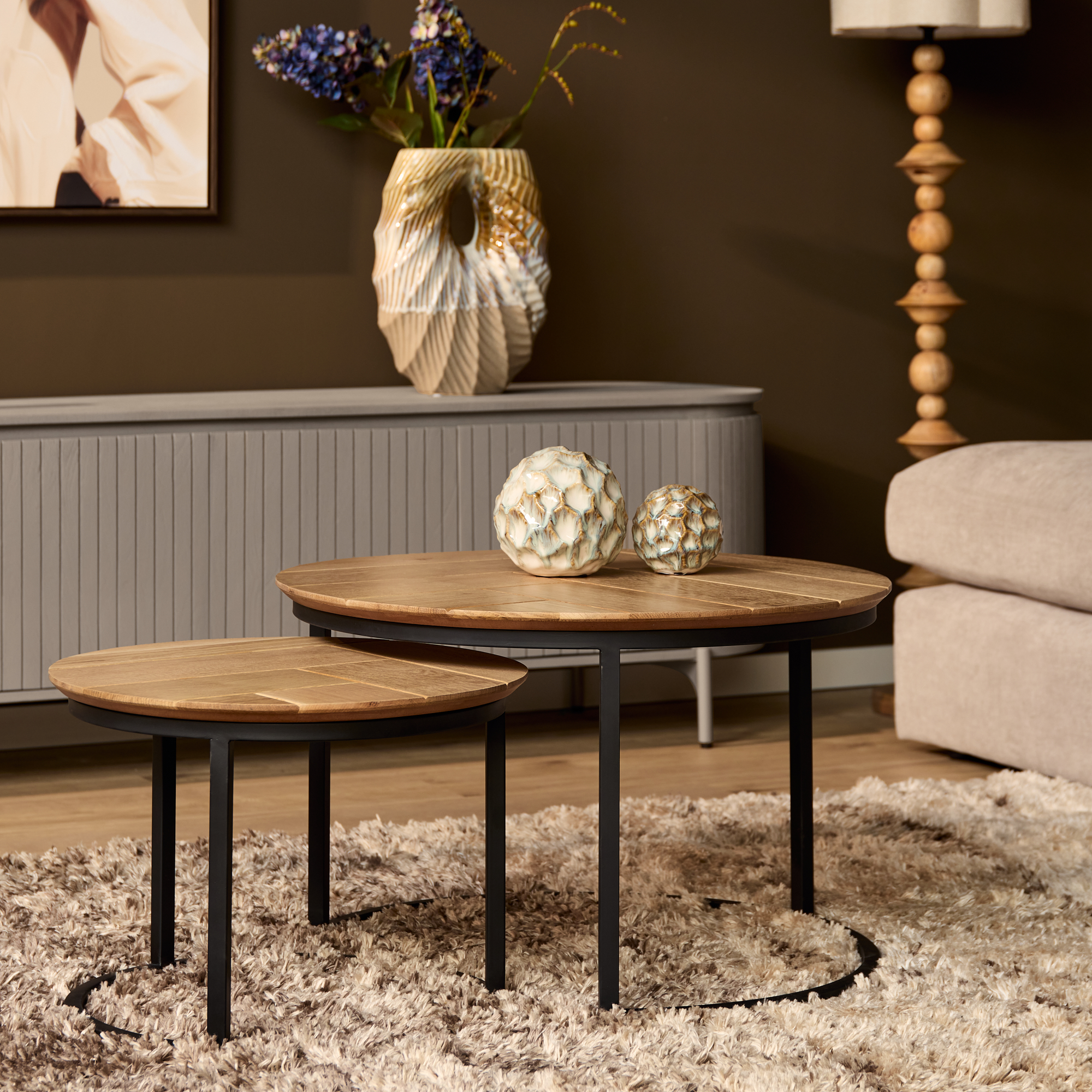 Salontafel Otik - Zwart - - Starfurn