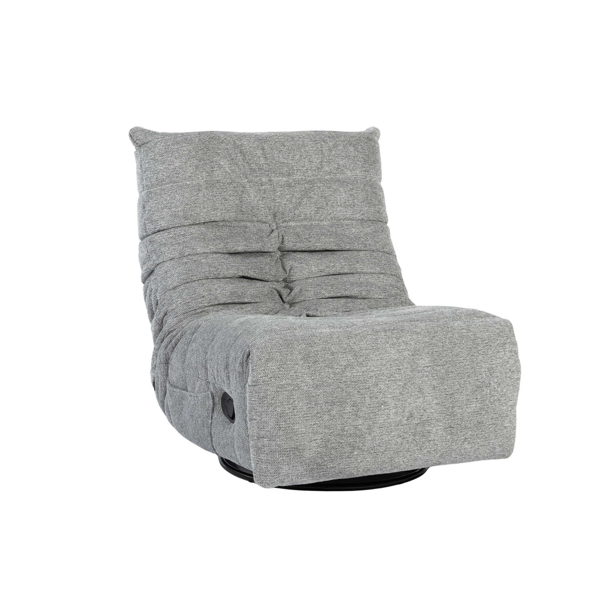 Fauteuil Zen - Relaxfauteuil - Zonder armleuning - Grijs - Geweven - Starfurn