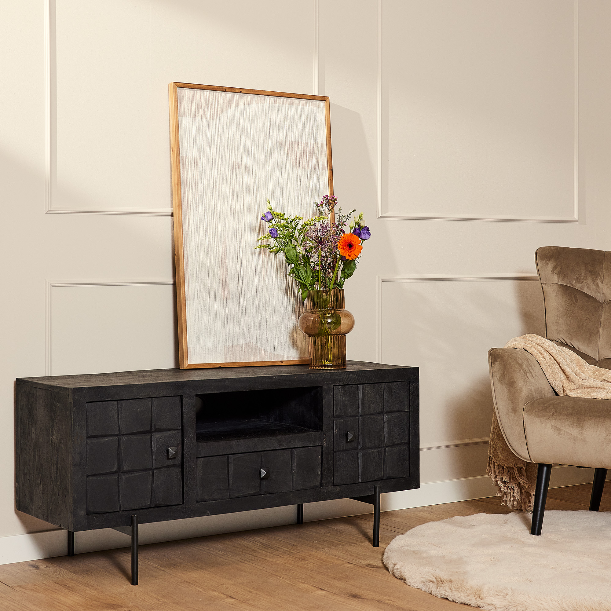 Tv-Meubels Brandy - Zwart - - Starfurn