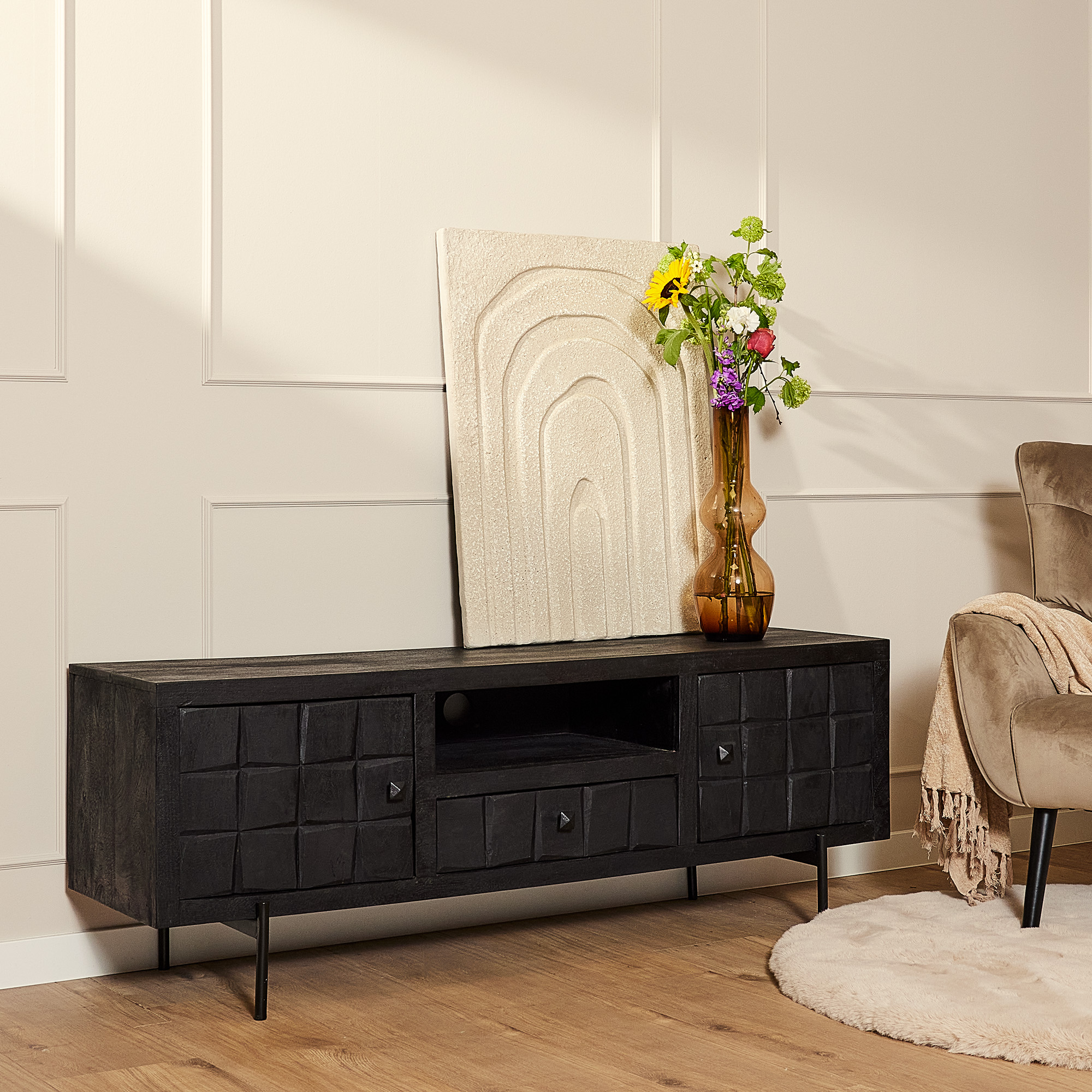 Tv-Meubels Brandy - Zwart - - Starfurn