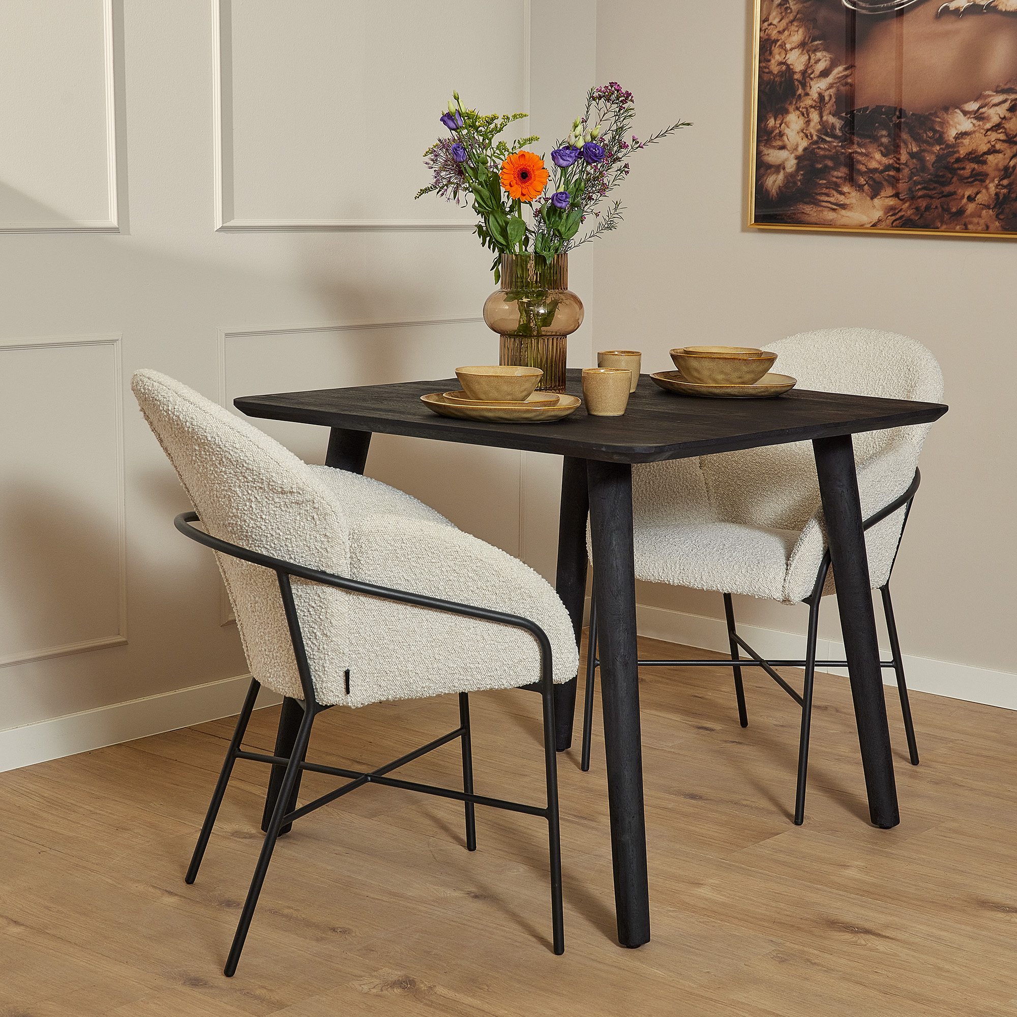 Eetkamertafel Omaha - Zwart - - Starfurn