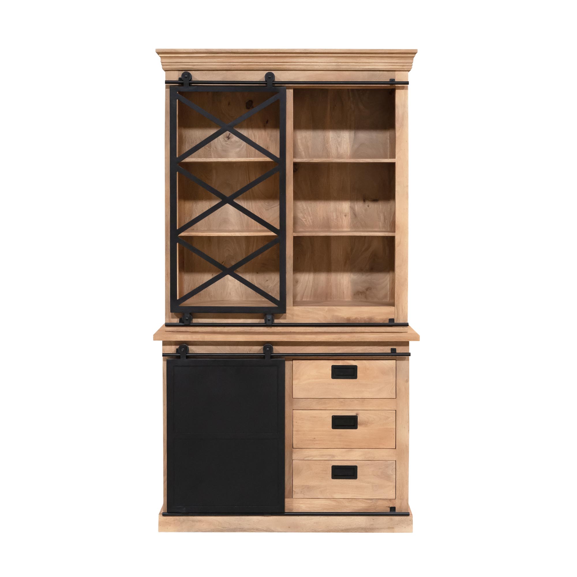 Vitrinekasten Fresno - Naturel - - Starfurn