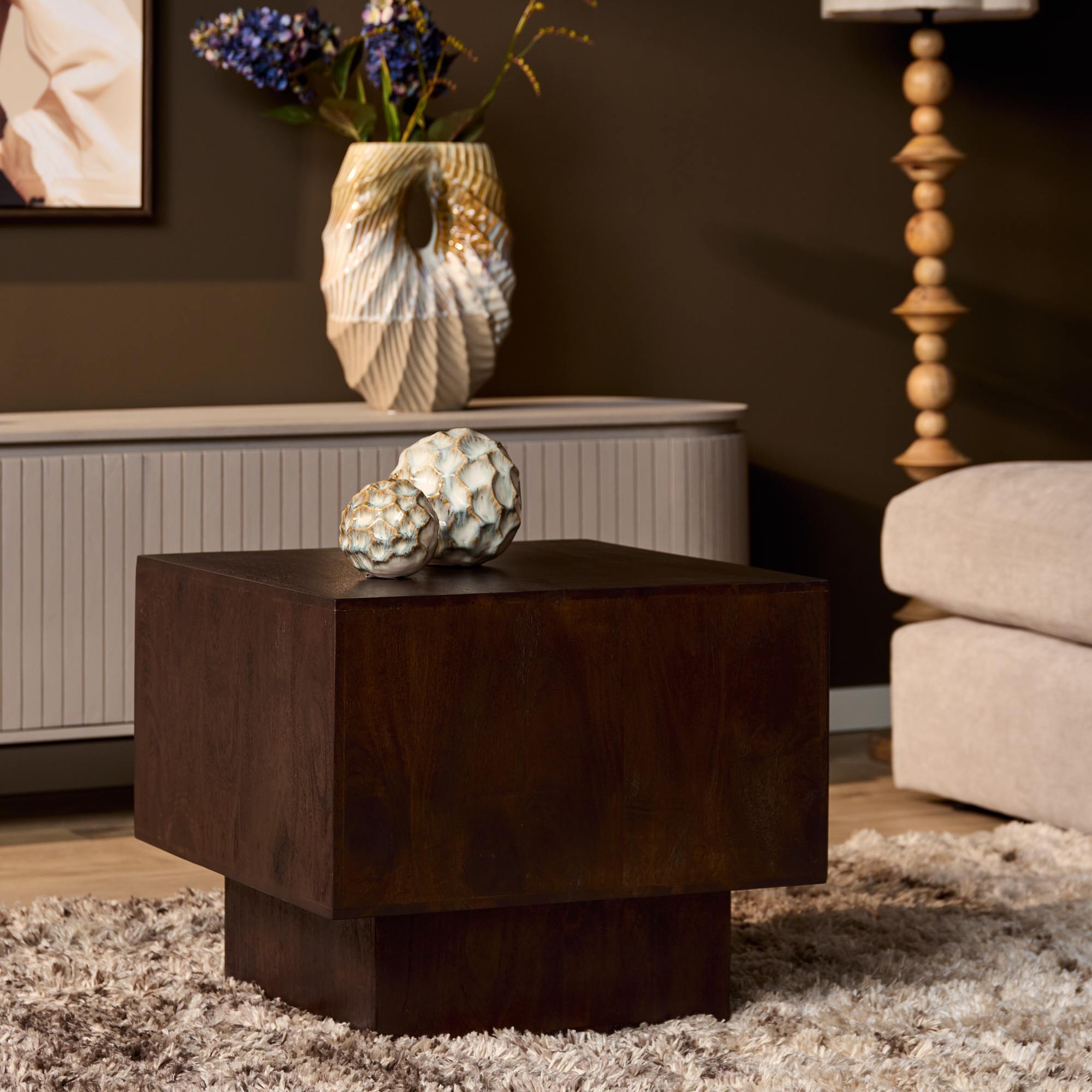 Salontafel Livia - Bruin - - Japandi - Starfurn