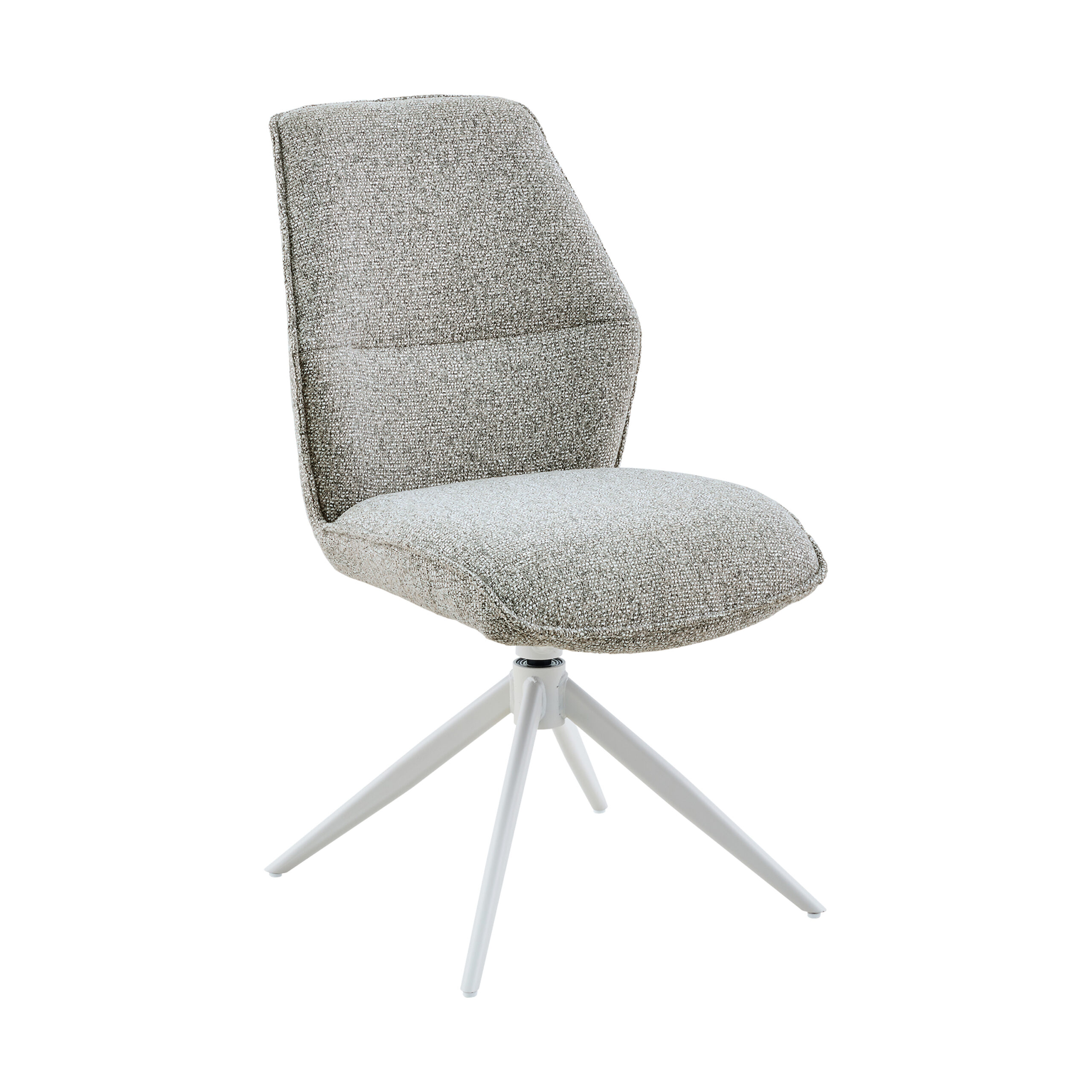 Eetkamerstoel Hera - Zonder armleuning - Beige - Chenille - Starfurn
