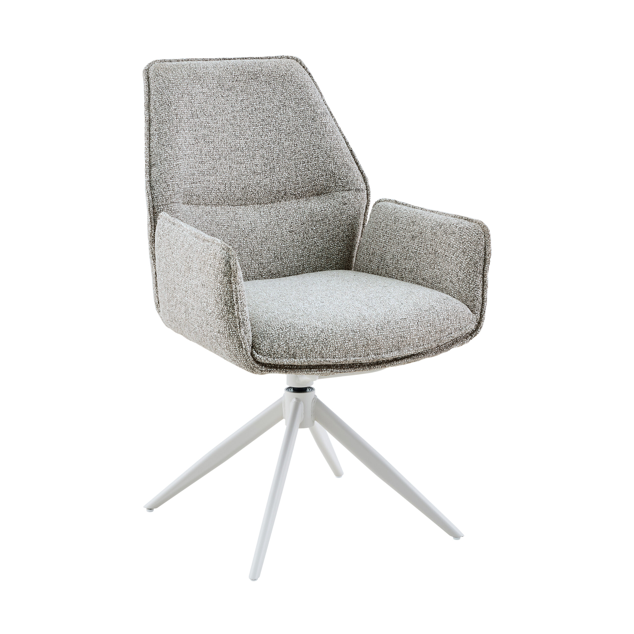 Eetkamerstoel Hera - Zonder armleuning - Beige - Chenille - Starfurn