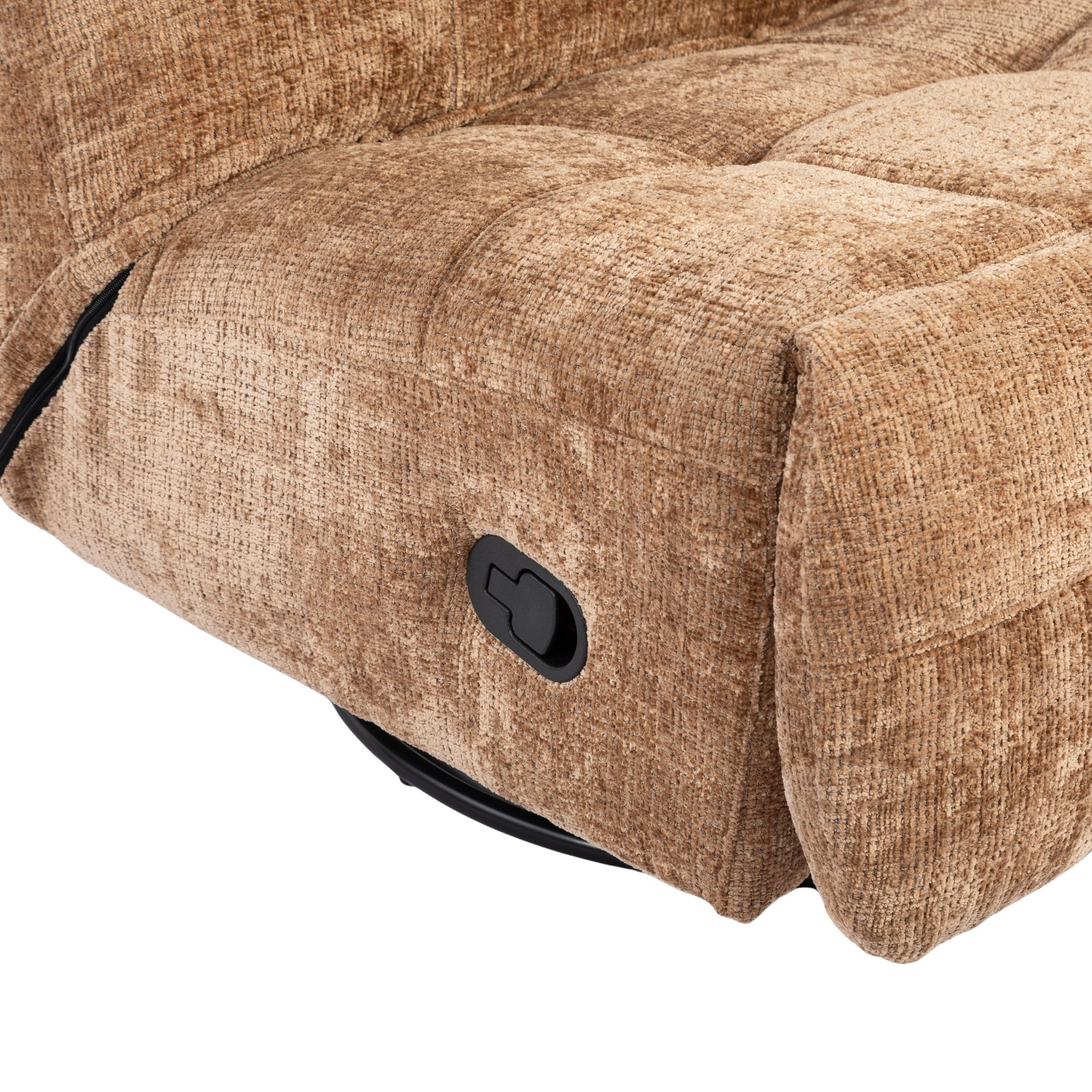 Fauteuil Chill - Relaxfauteuil - Zonder armleuning - Naturel Beige - Chenille - Japandi - Starfurn