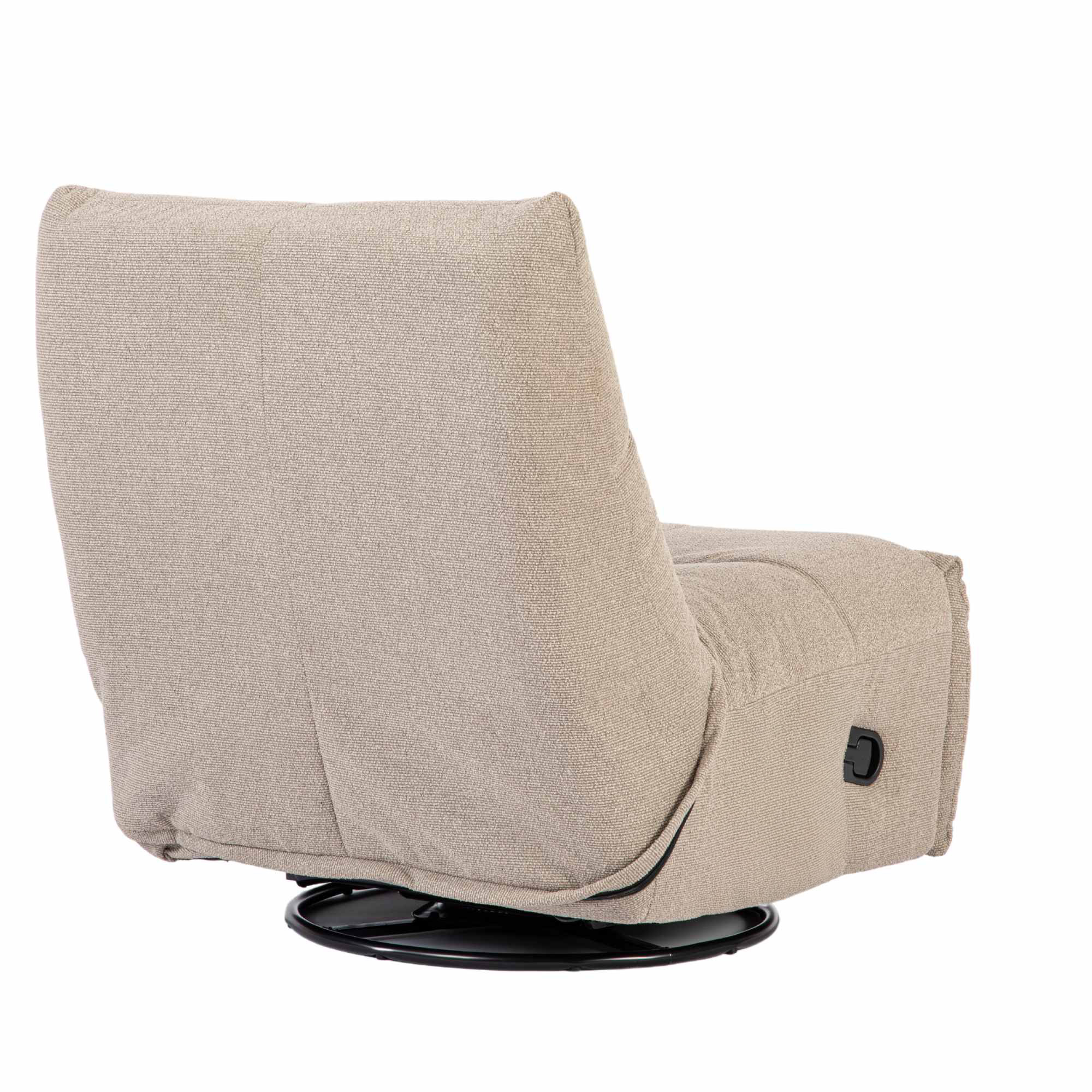 Fauteuil Lazy - Relaxfauteuil - Zonder armleuning - Naturel Beige - Fluffy - Japandi - Starfurn