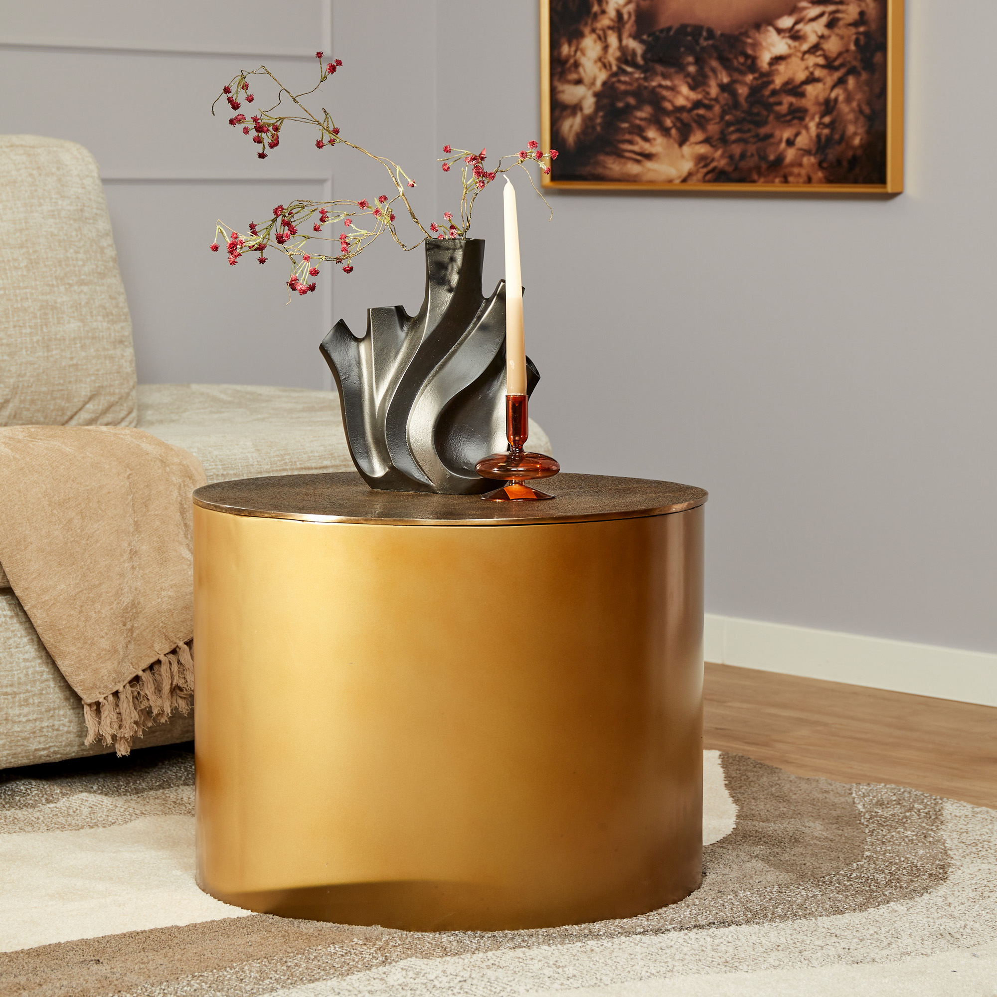 Salontafel Fiore - Goud - - Starfurn