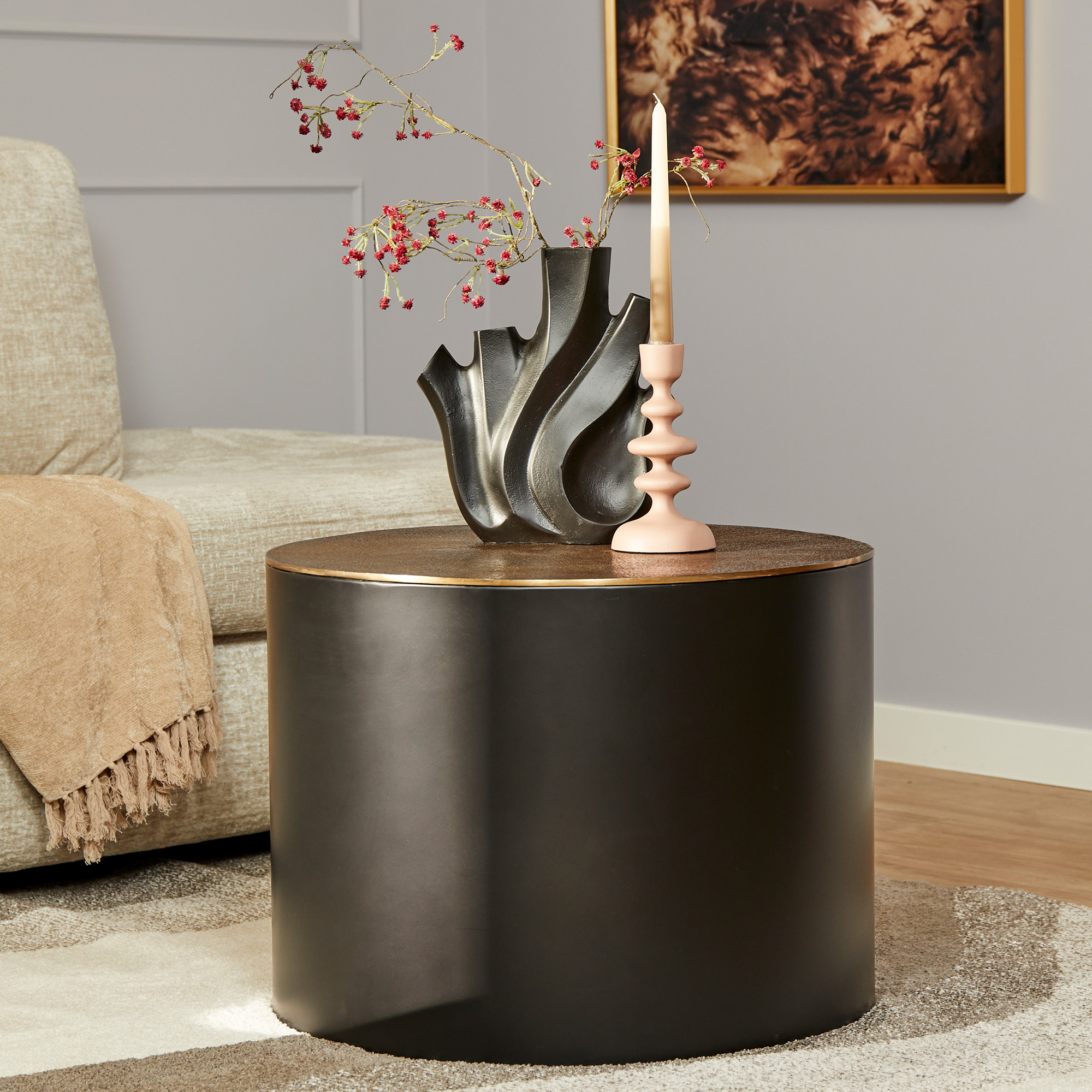 Salontafel Fiore - Zwart - - Starfurn