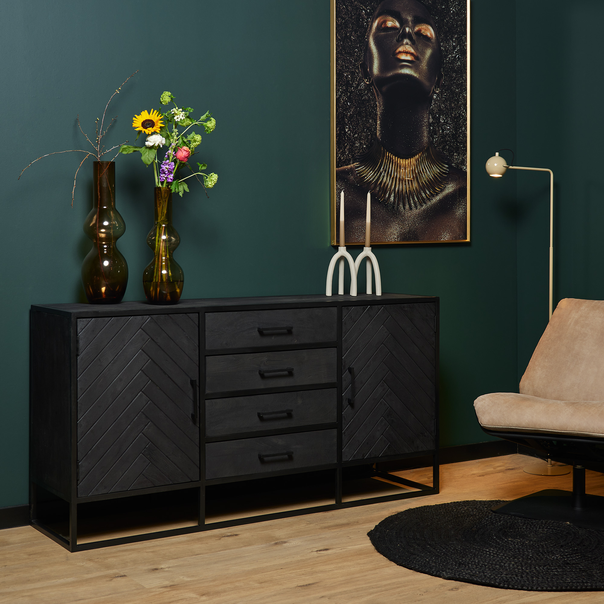 Dressoir New York - Zwart - - Starfurn