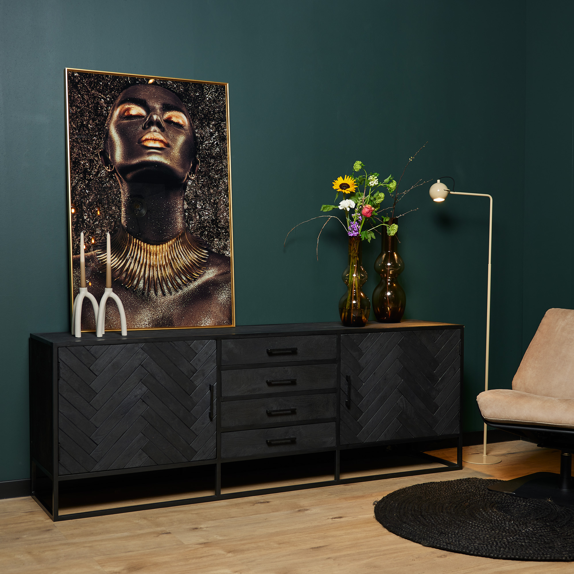 Dressoir New York - Zwart - - Starfurn