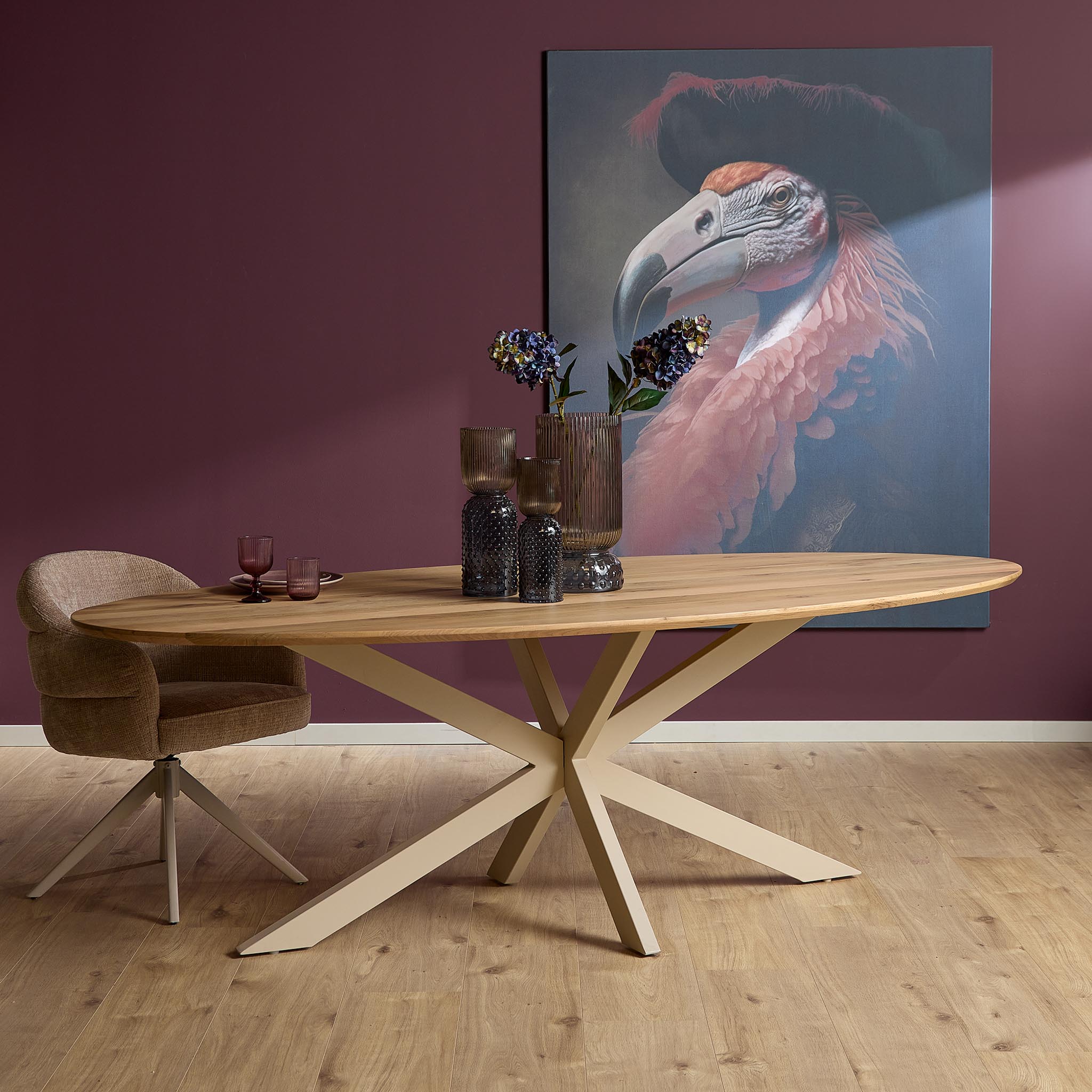 Eetkamertafel Ferris - Naturel - - Starfurn