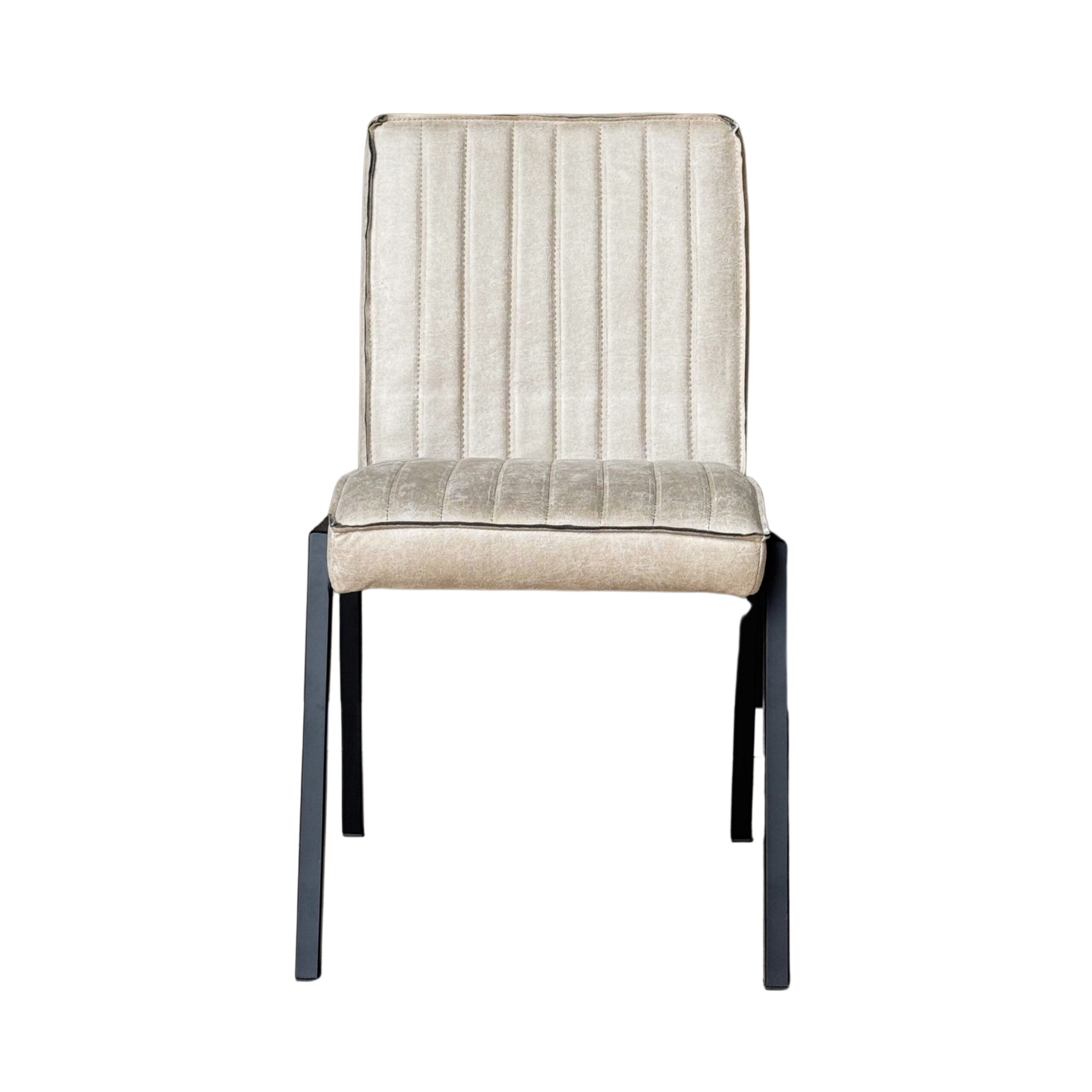 Eetkamerstoel Tivoli - Zonder armleuning - Beige - Chenille - Starfurn