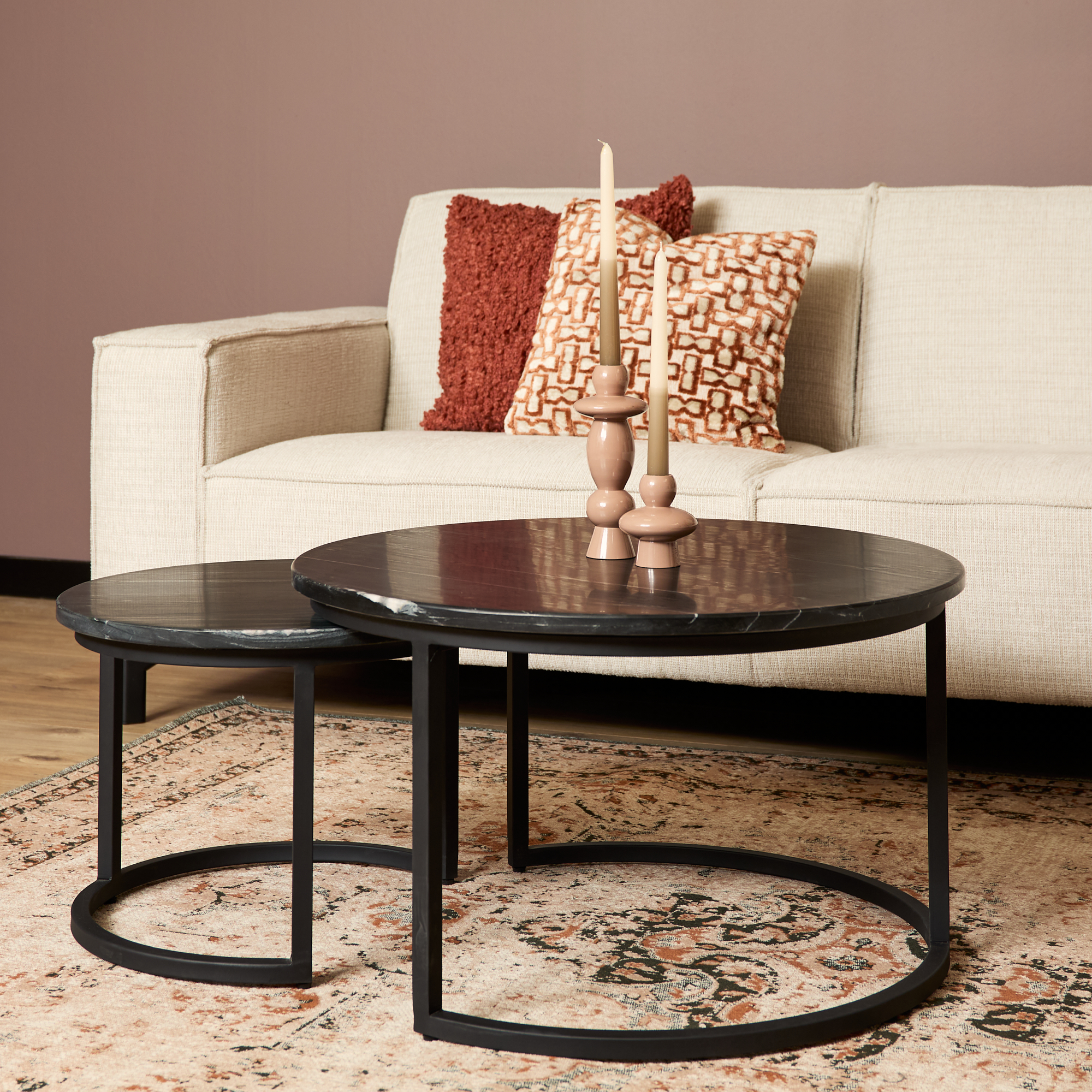 Salontafel Nova - 70x70x45 - Zwart - - Starfurn