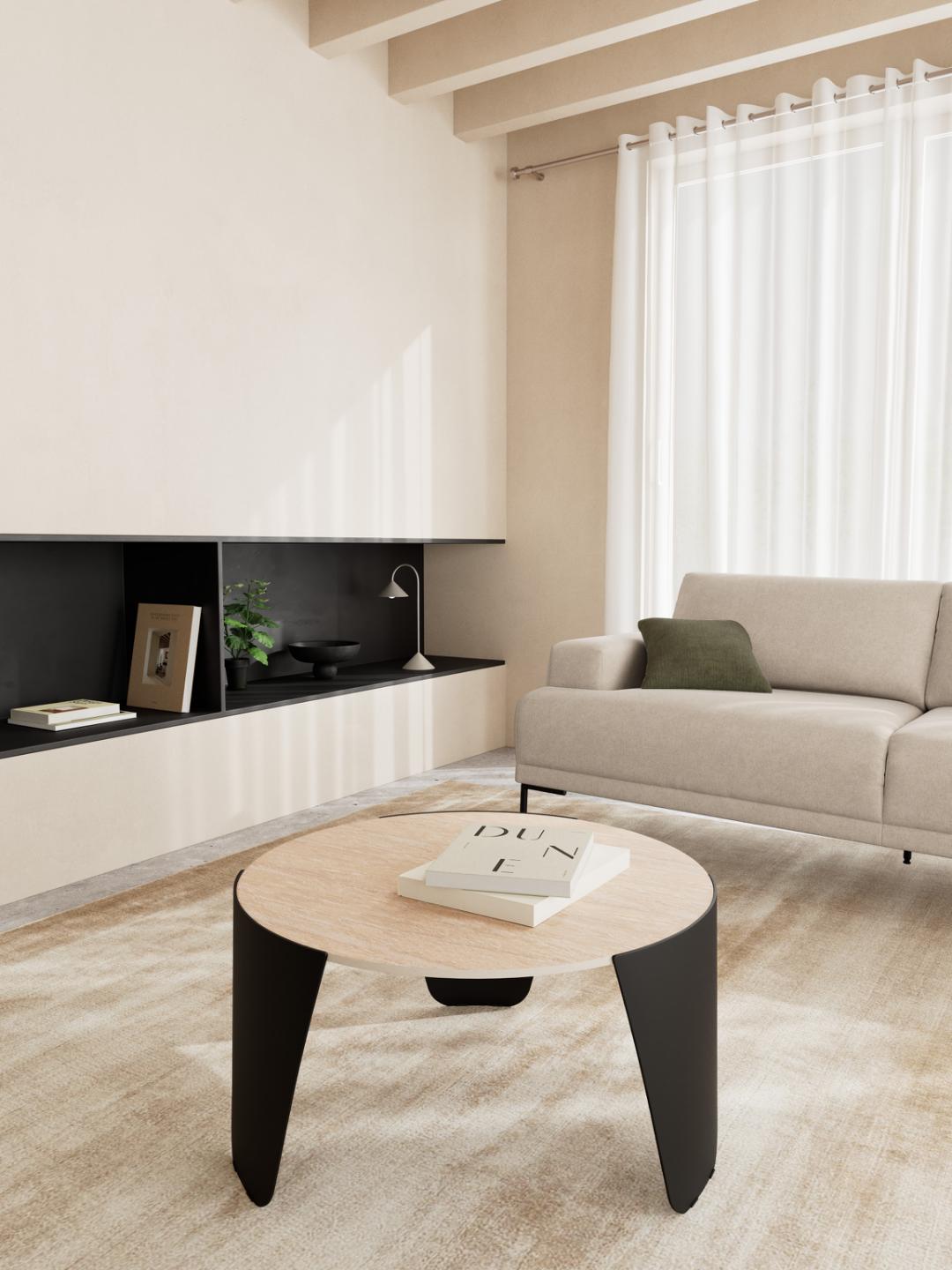 Salontafel Eileen - Beige - Keramiek - DOK 2 Essentials